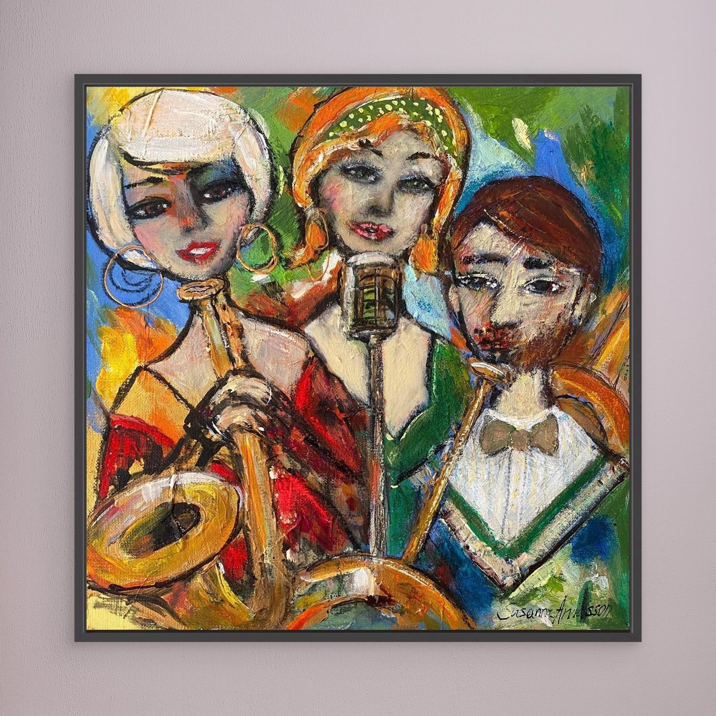 Just jazz club - Konsttryck på canvasduk