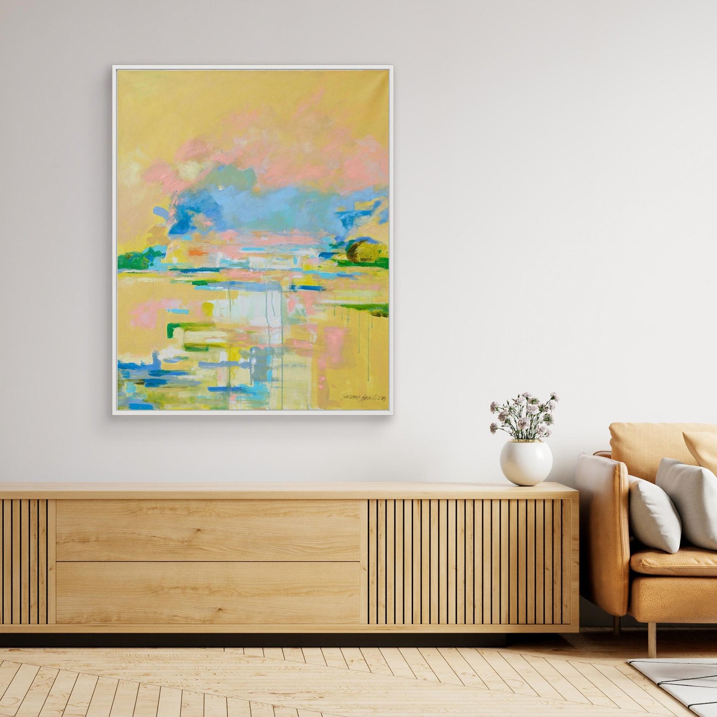 Yellow light - konsttryck på Canvasduk