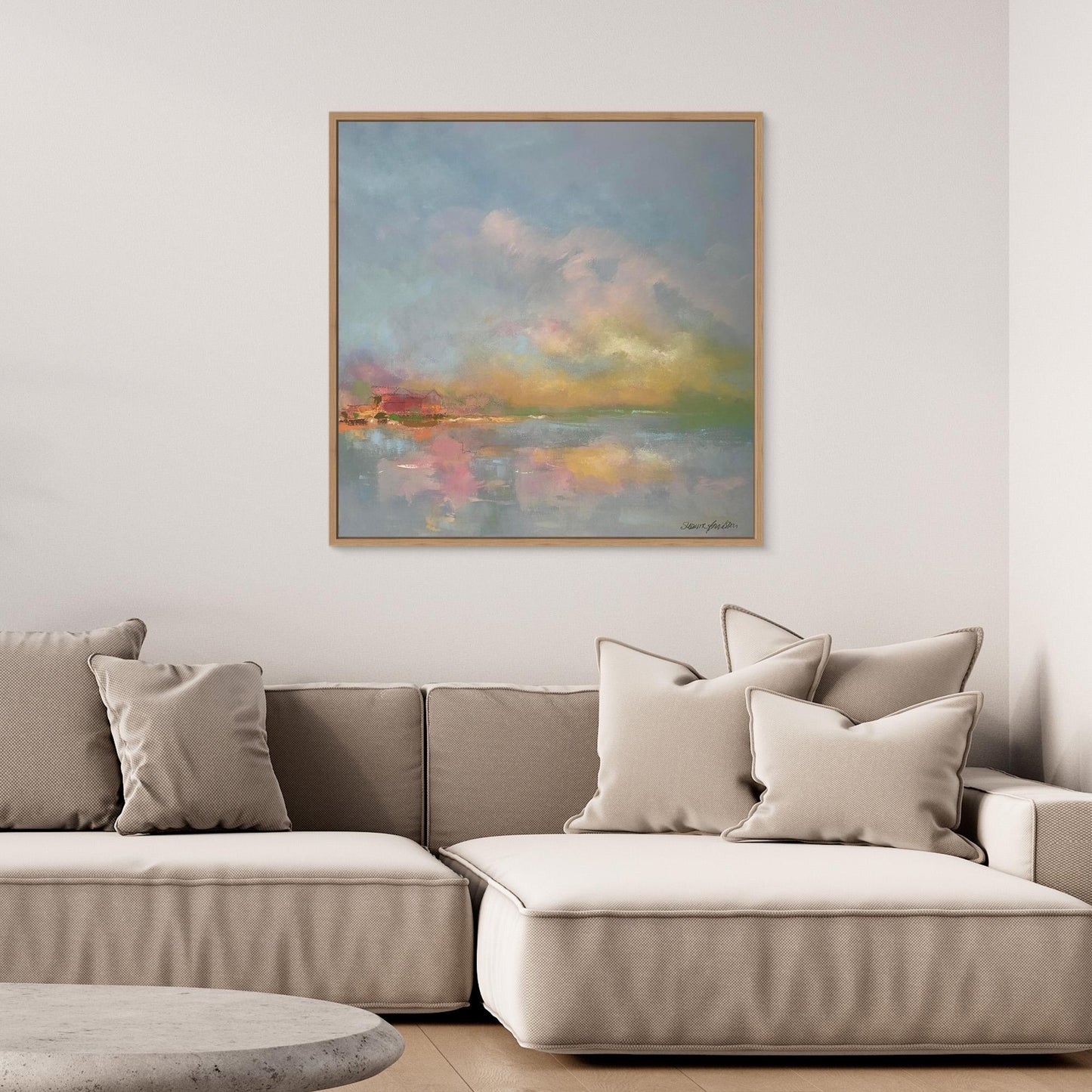 The sky make me happy - Konsttryck på Canvas