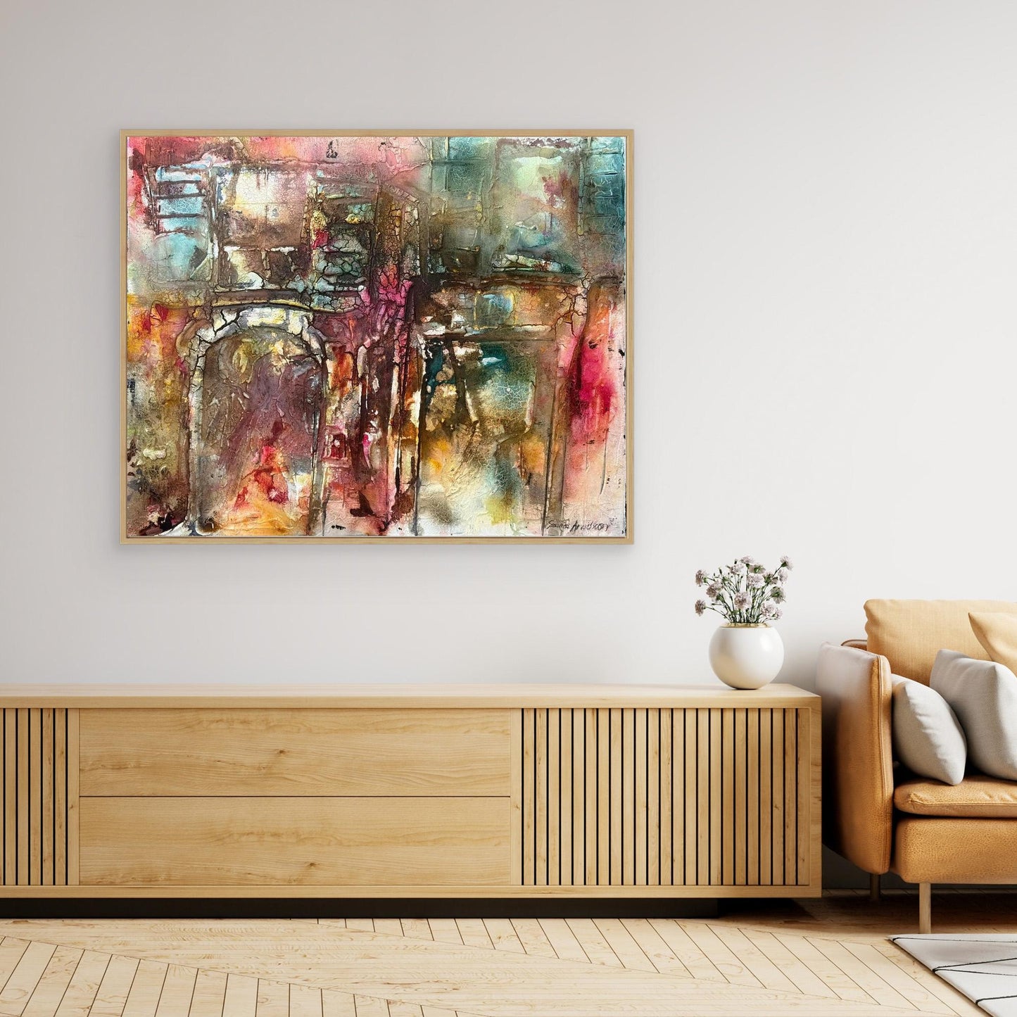 Abstrakt konst - tryck på canvas