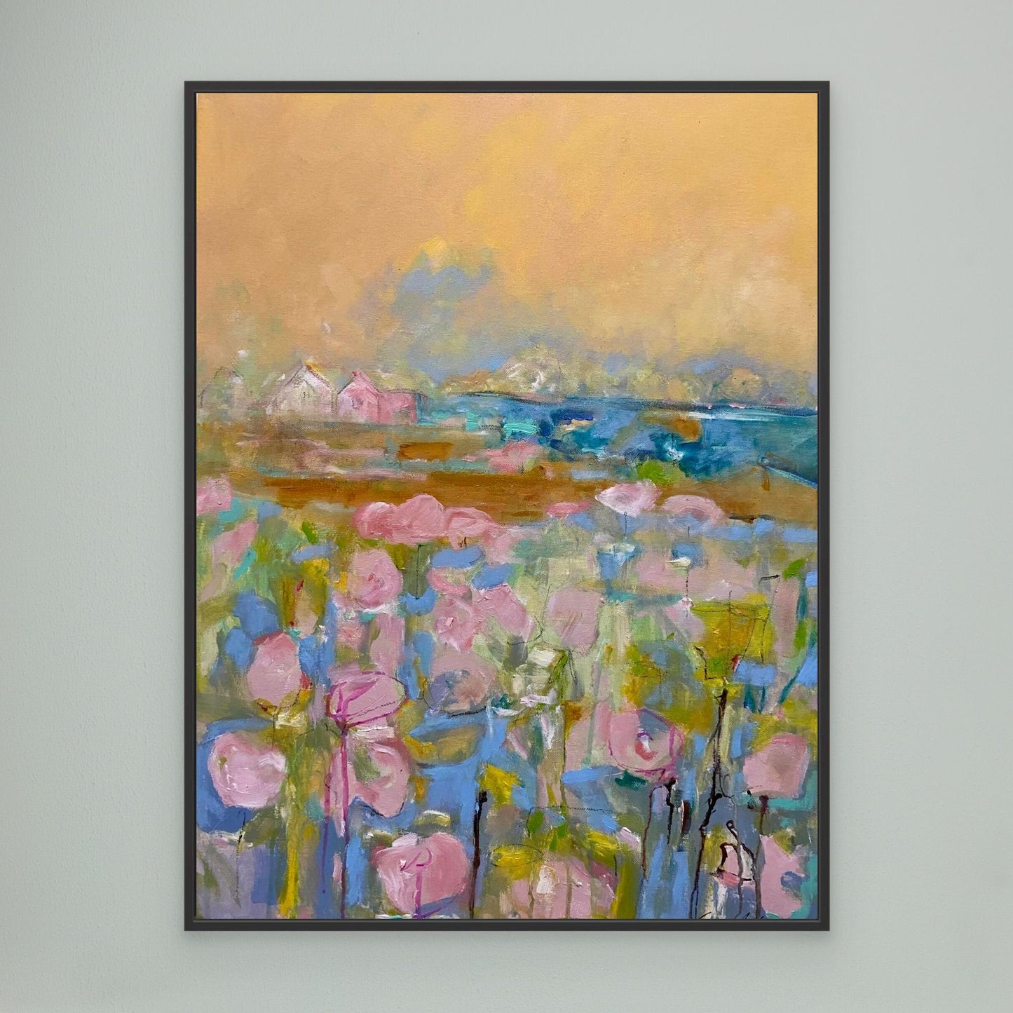 Köpa tavla - Tryck på Canvas - Pink Morning