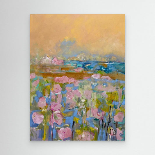 Köpa tavla - Tryck på Canvas - Pink Morning