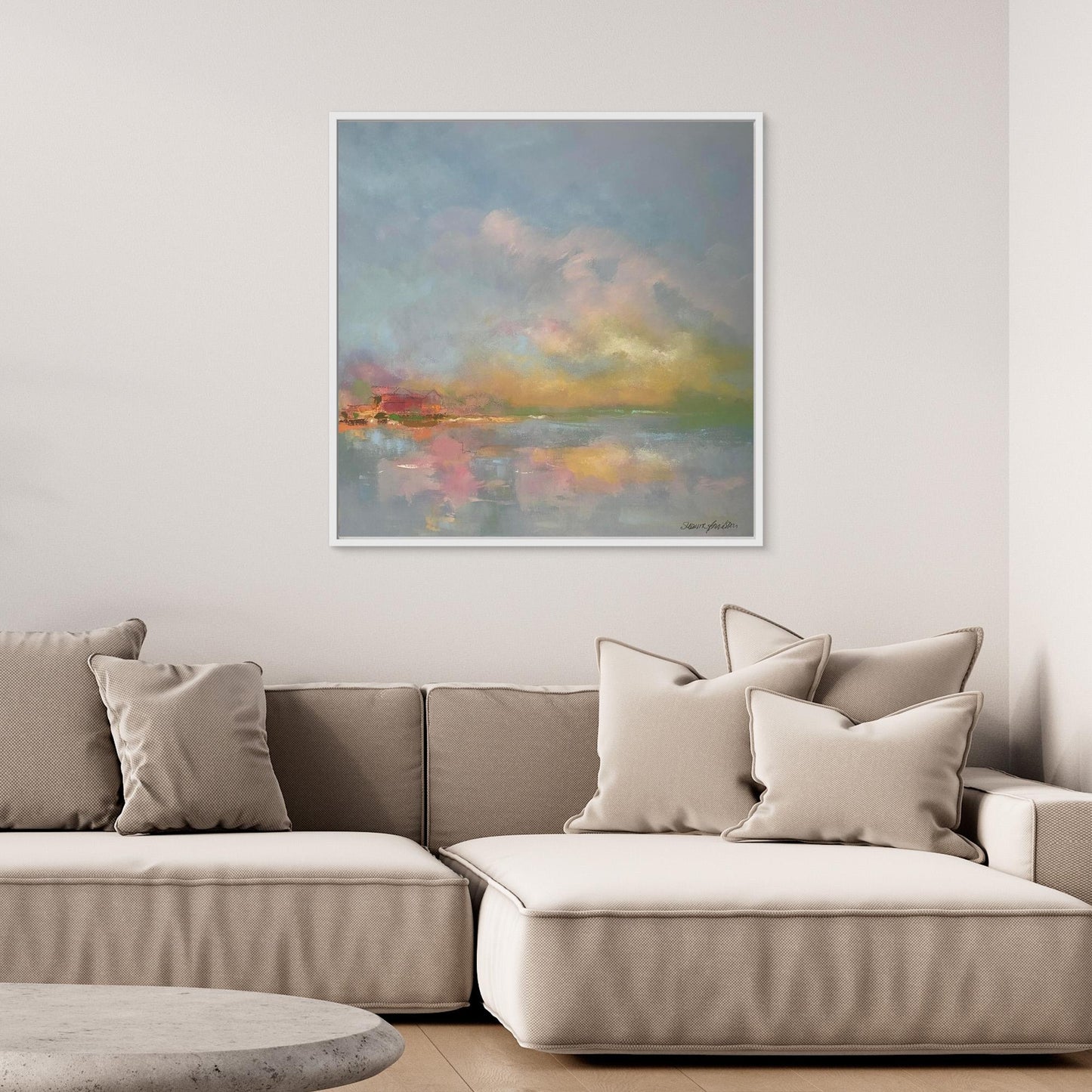 The sky make me happy - Konsttryck på Canvas