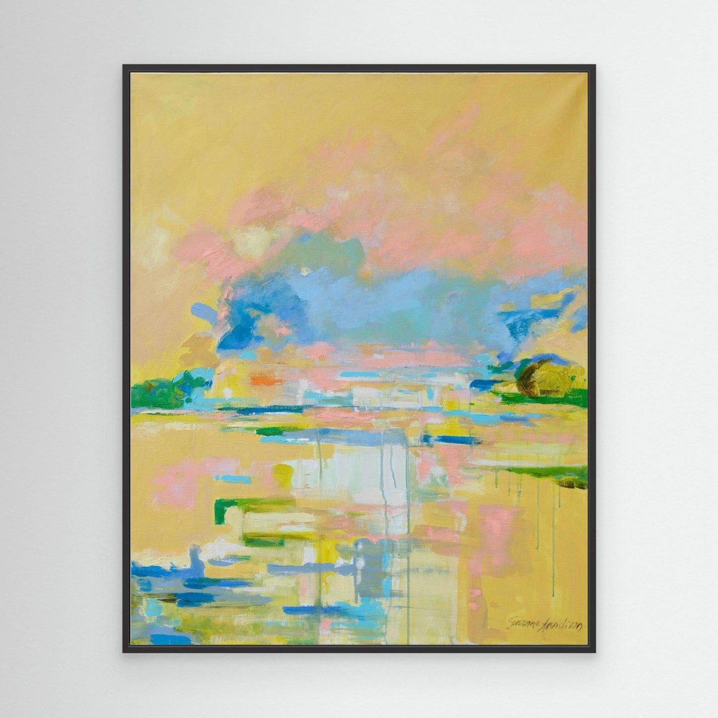 Yellow light - konsttryck på Canvasduk