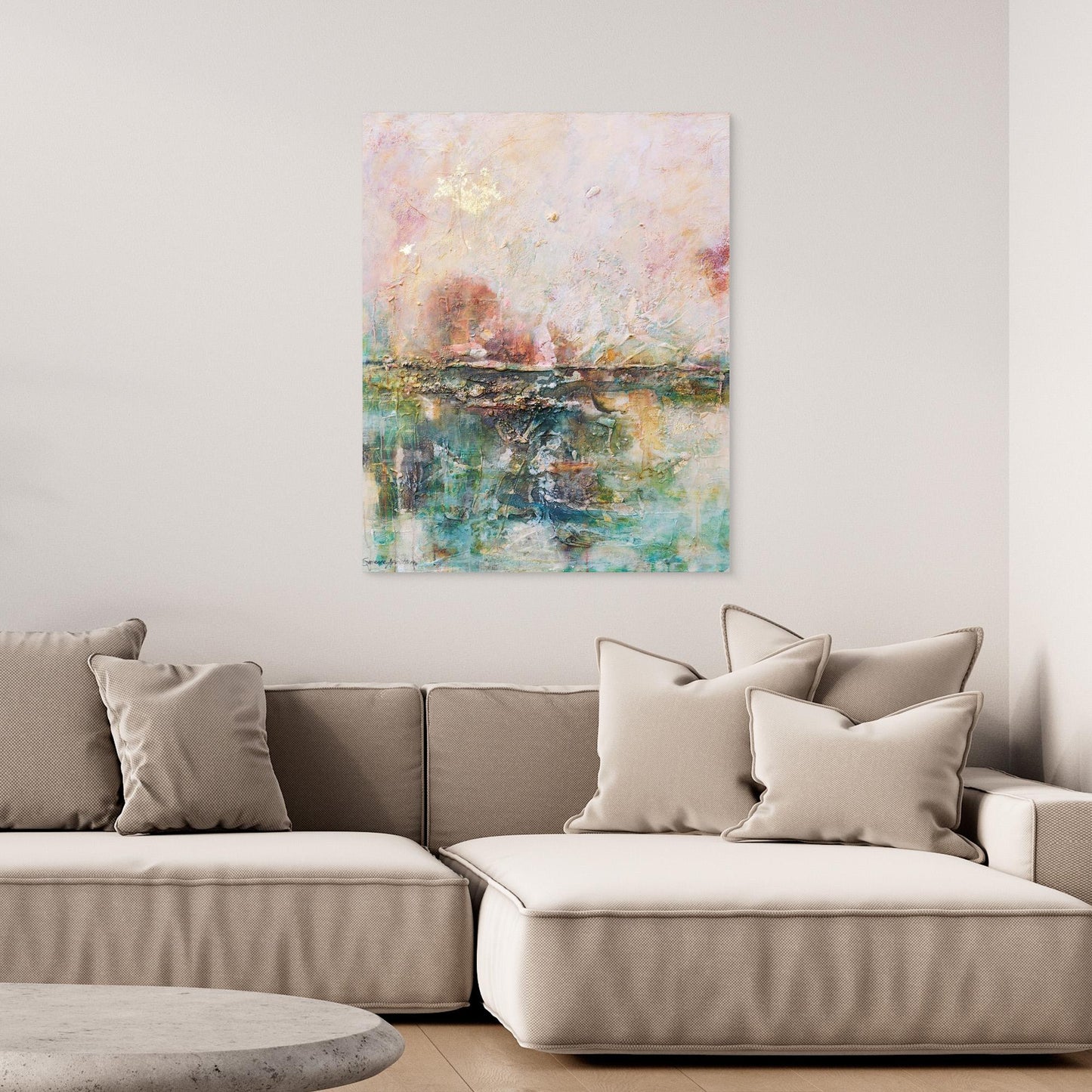 Golden Rhythms – A Journey in Color - Tryck på Canvas