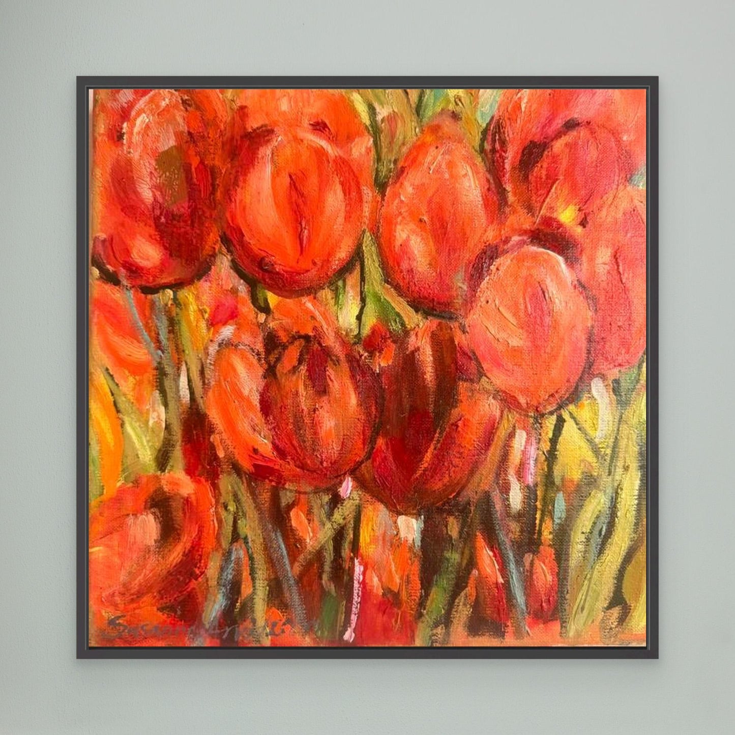 Red Tulips - Konsttryck och Posters