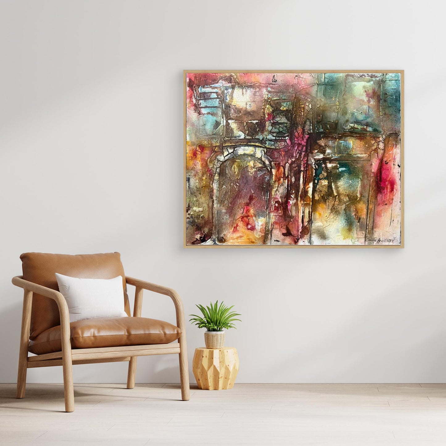 Abstrakt konst - tryck på canvas