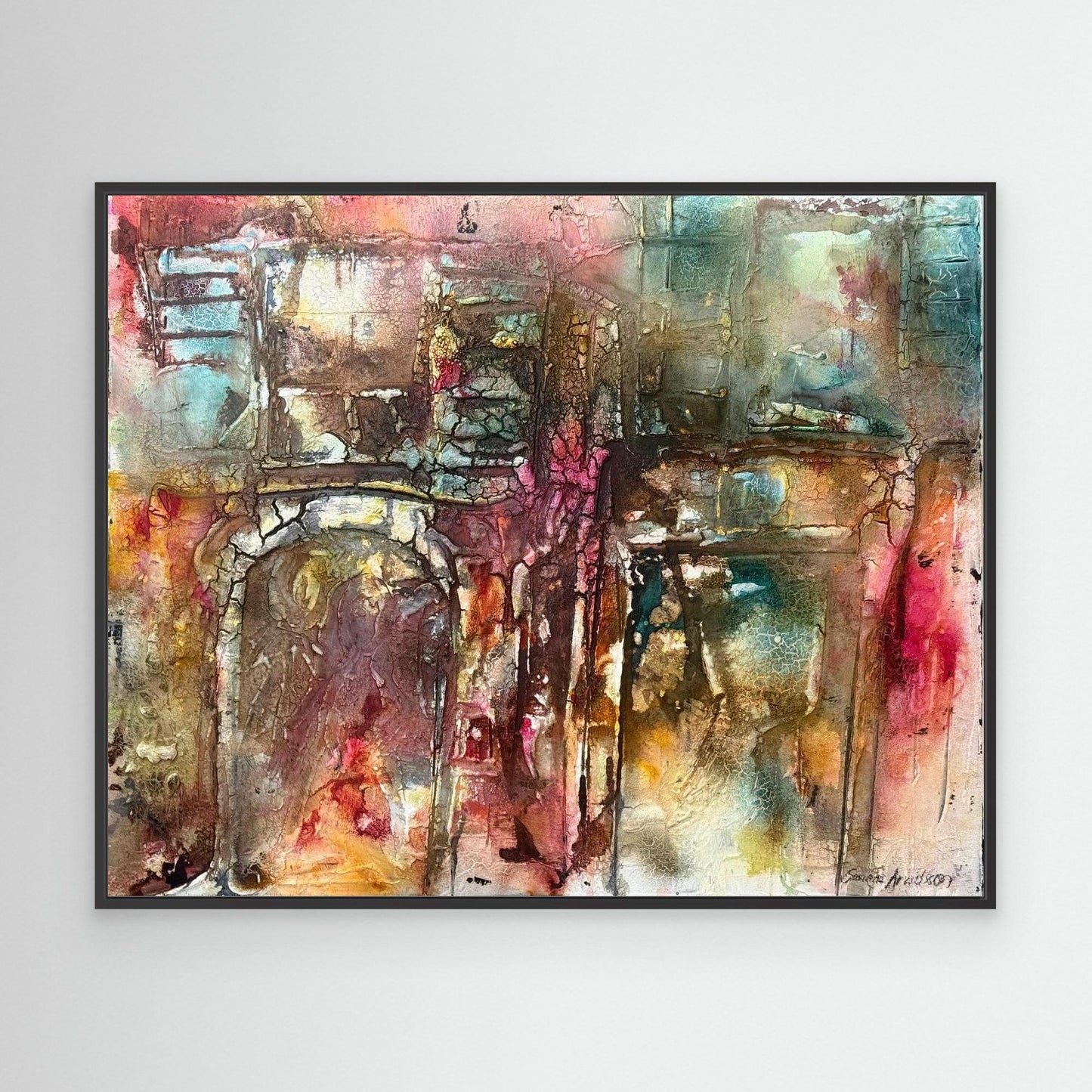 Abstrakt konst - tryck på canvas