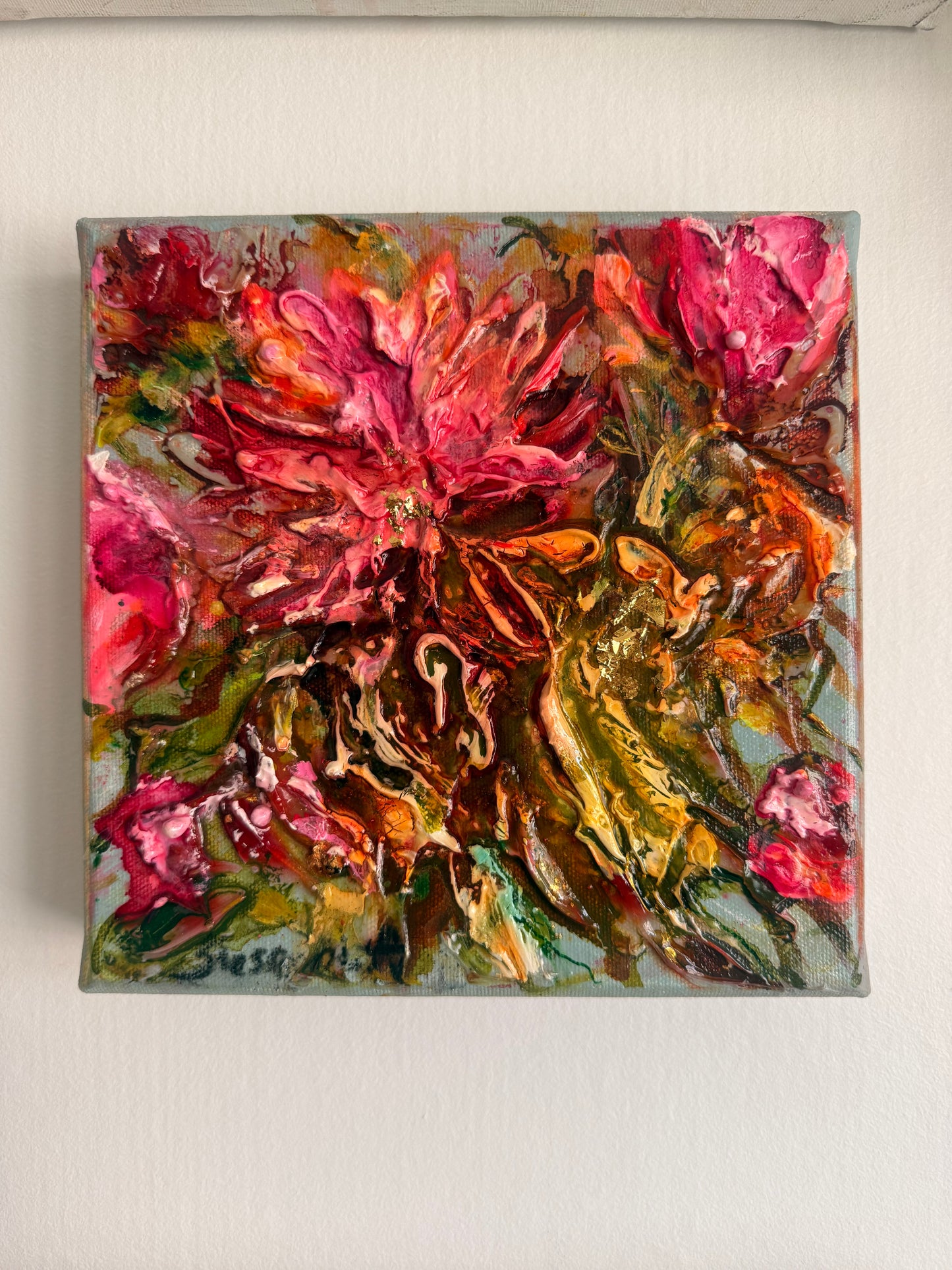 Handmålade tavlor online - Dahlia