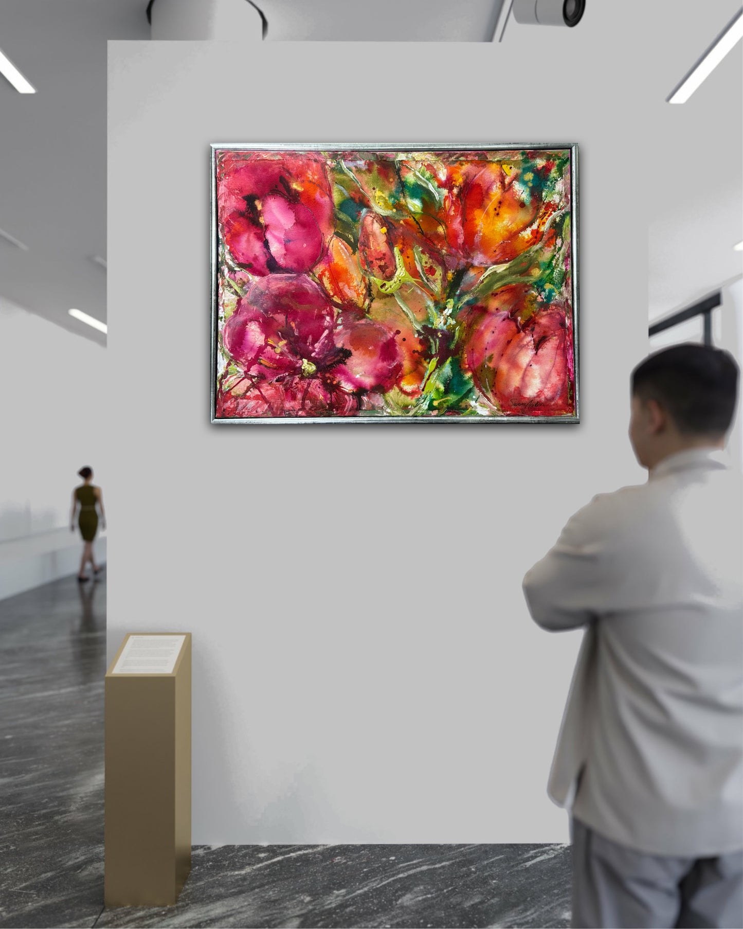 Färgglad konst - Flower Fri frakt
