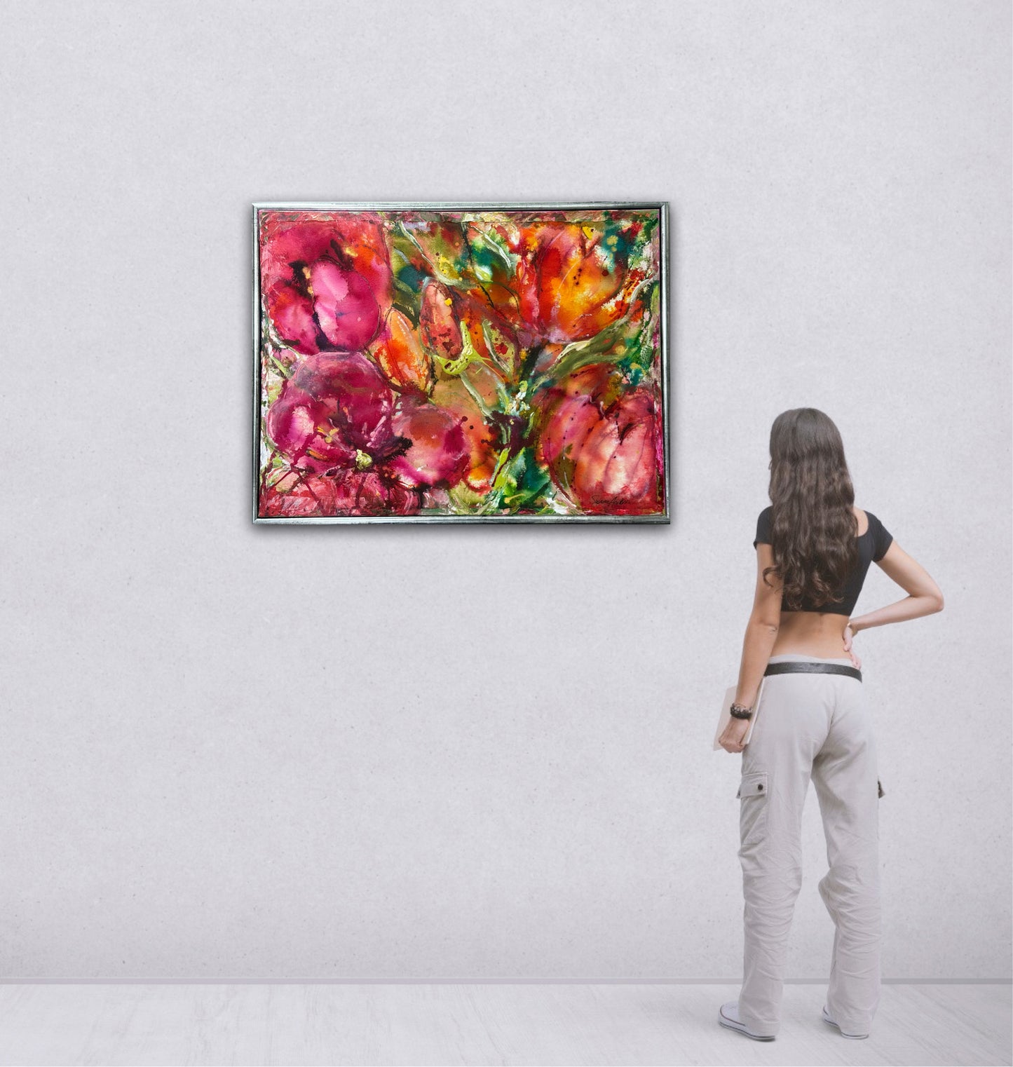Färgglad konst - Flower