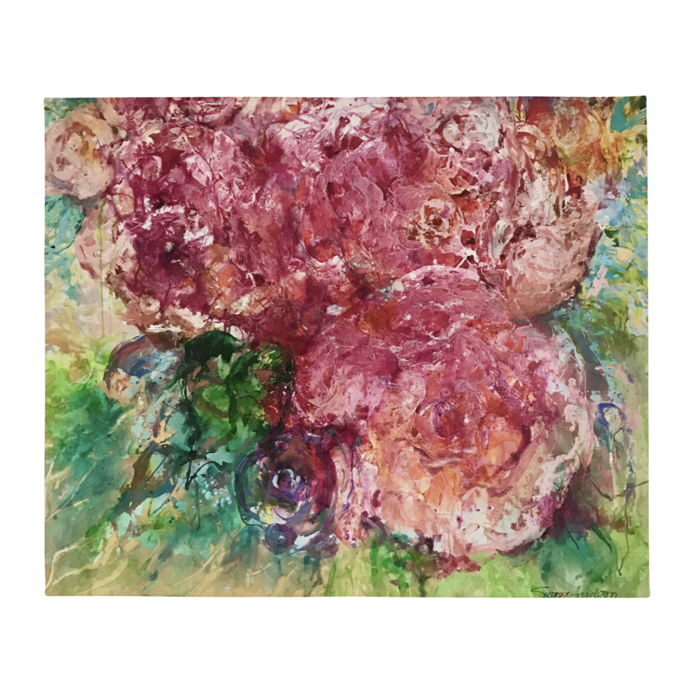 Superskön pläd Pion