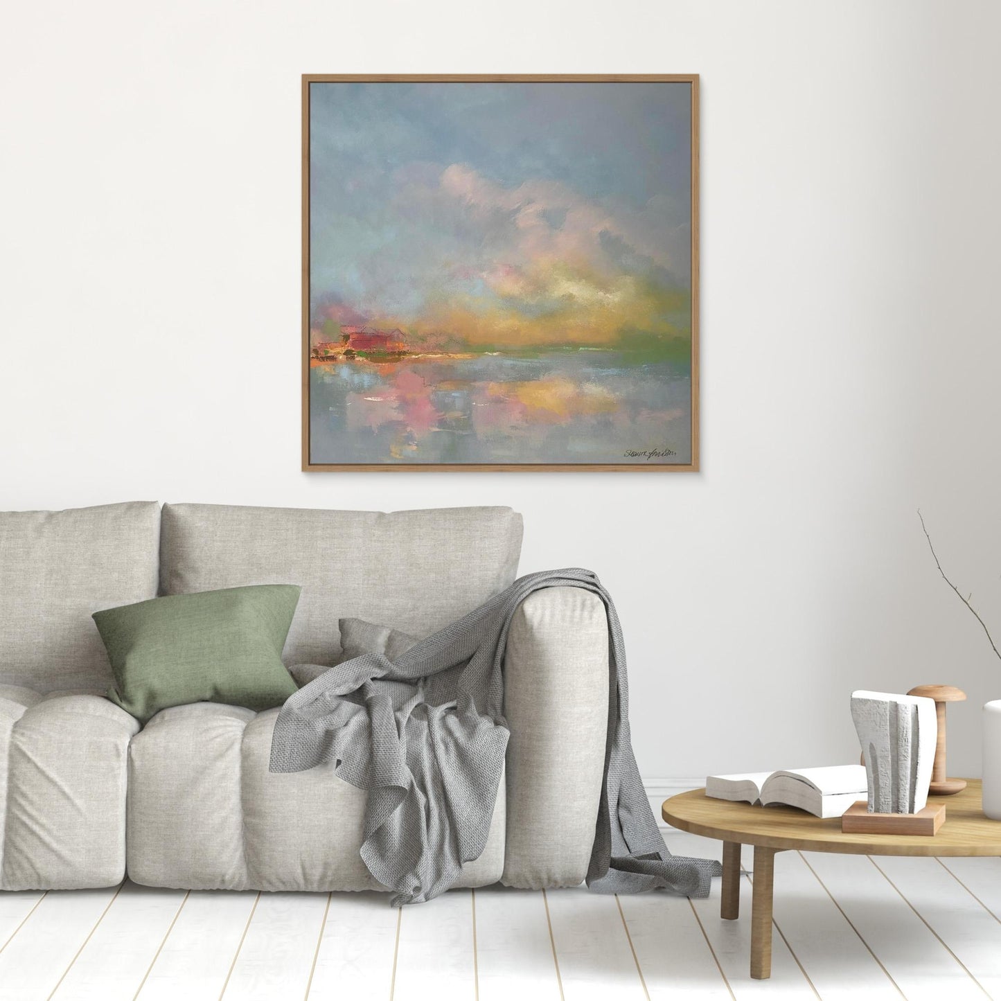 The sky make me happy - Konsttryck på Canvas