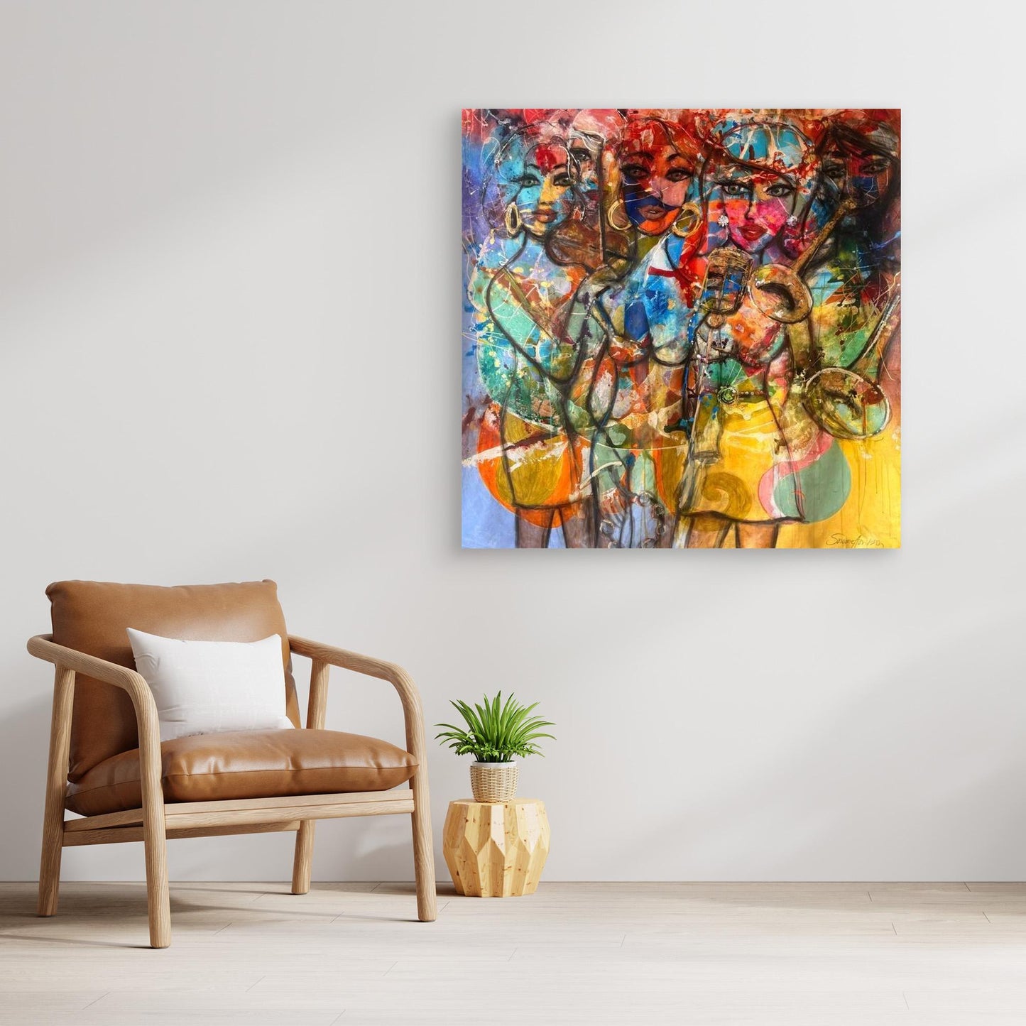 Jazz Twist - Konsttryck på Canvasduk