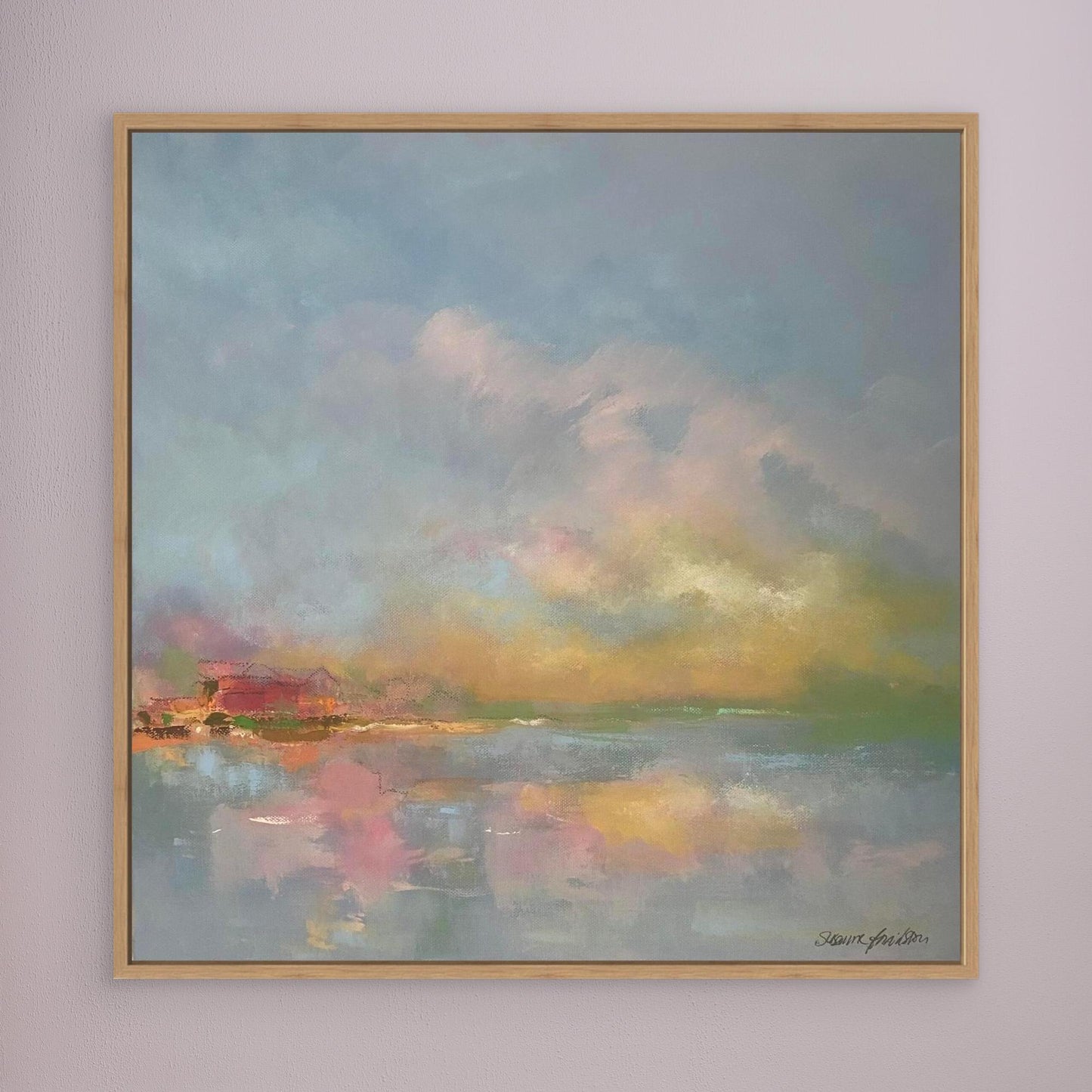 The sky make me happy - Konsttryck på Canvas