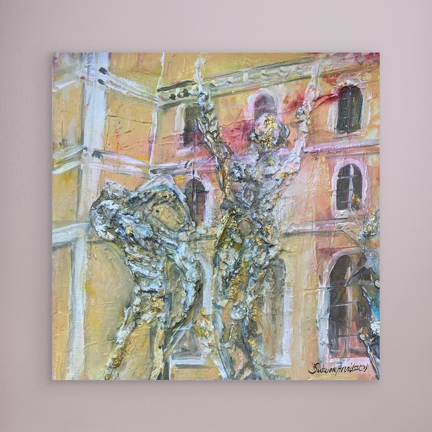 tryck på Canvasduk - Vem tror på sagor här?