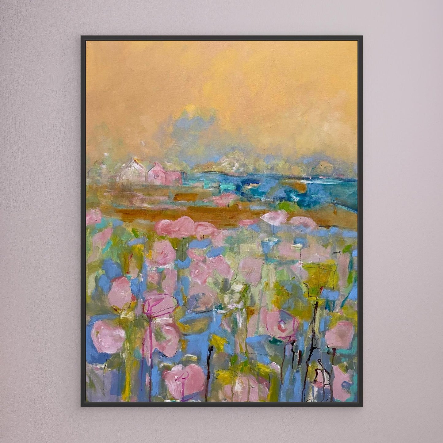 Köpa tavla - Tryck på Canvas - Pink Morning