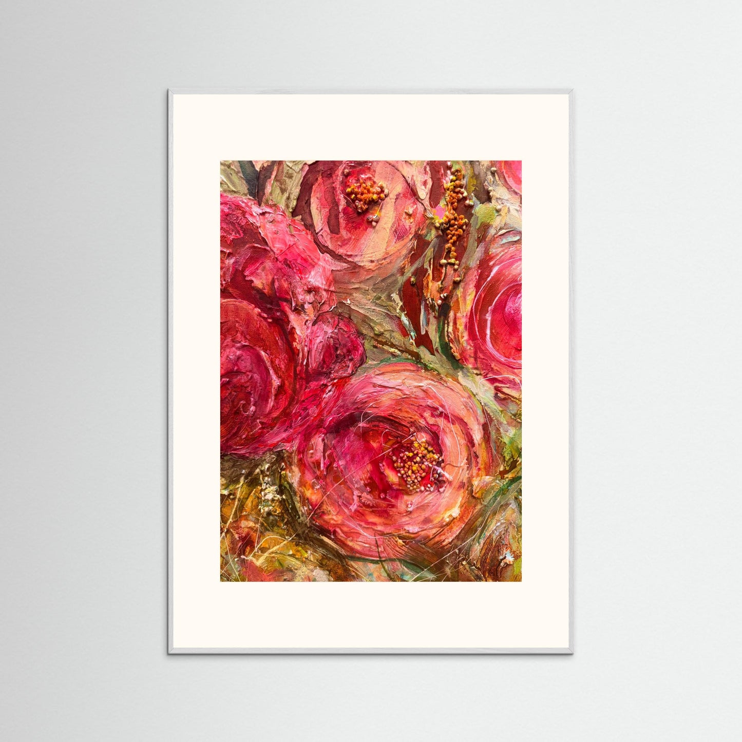 Färgglad konst - Blommor - Konsttryck- posters