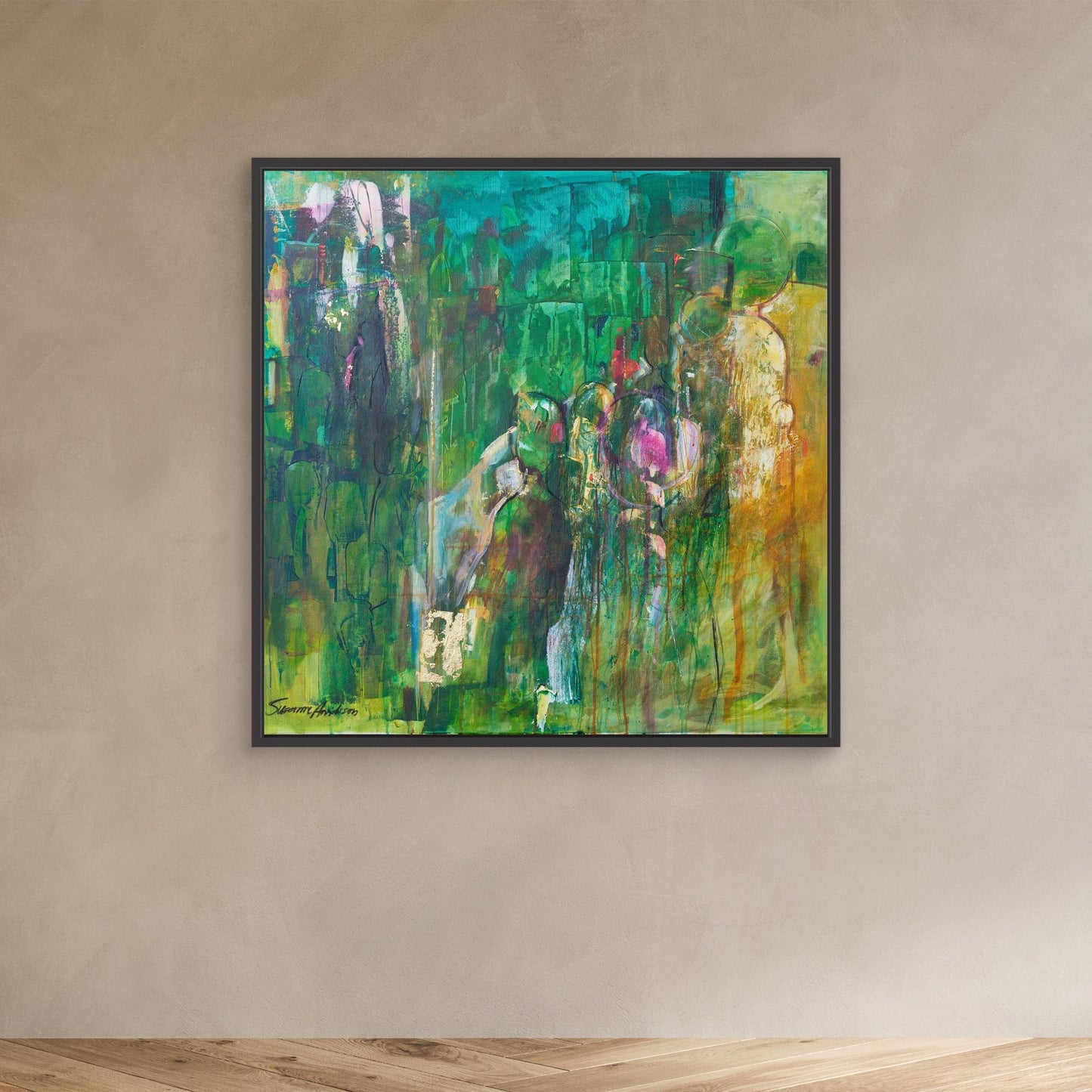 Rörelse – Abstrakt tavla - Konsttryck på Canvas