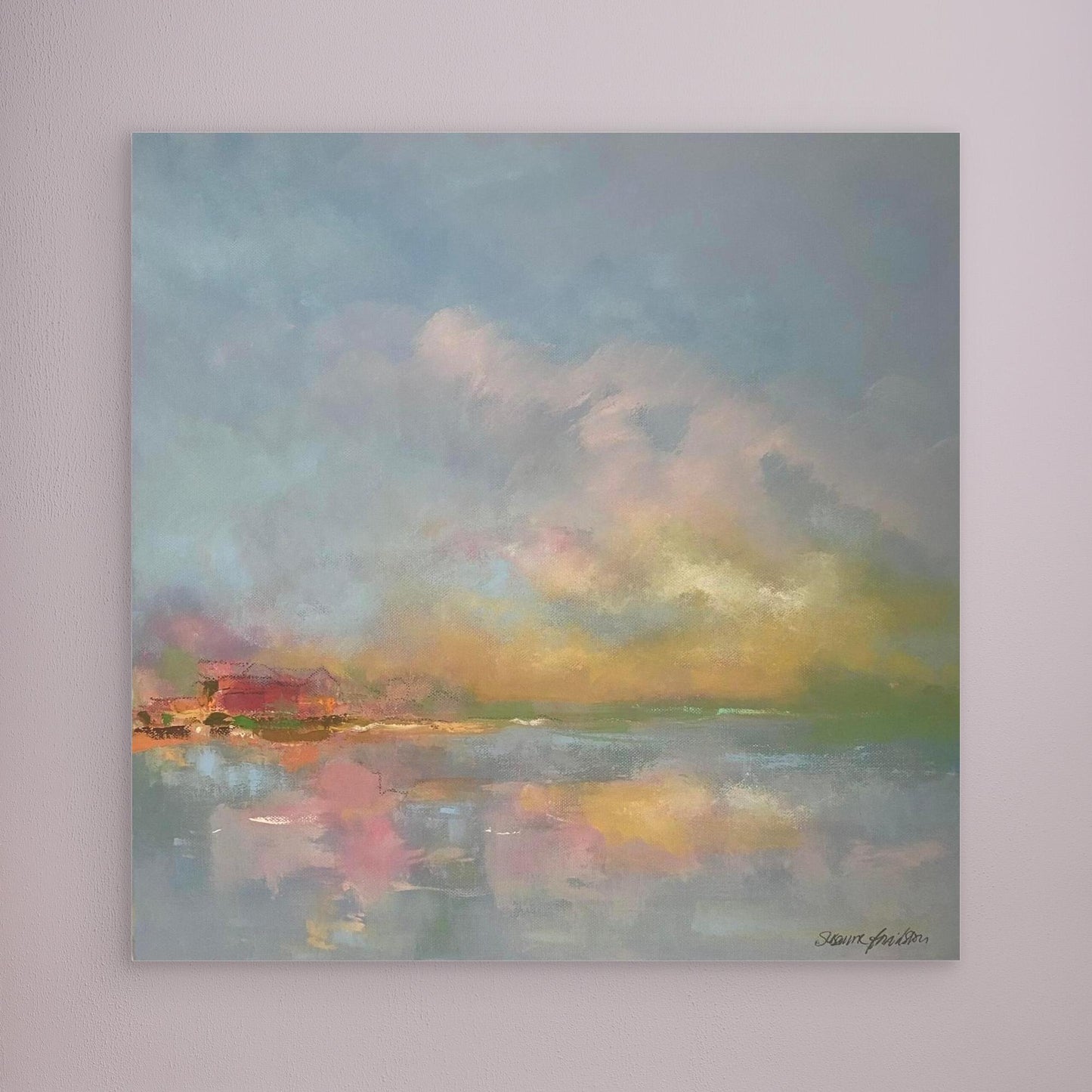 The sky make me happy - Konsttryck på Canvas