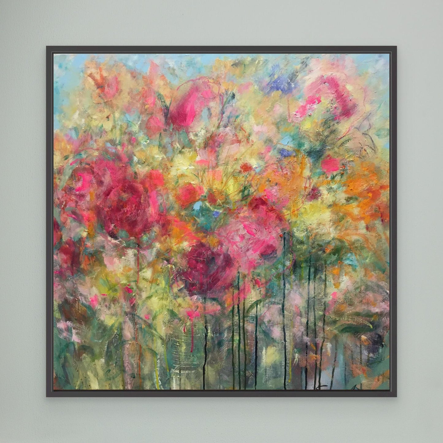 Färgsprakande konsttryck på canvas