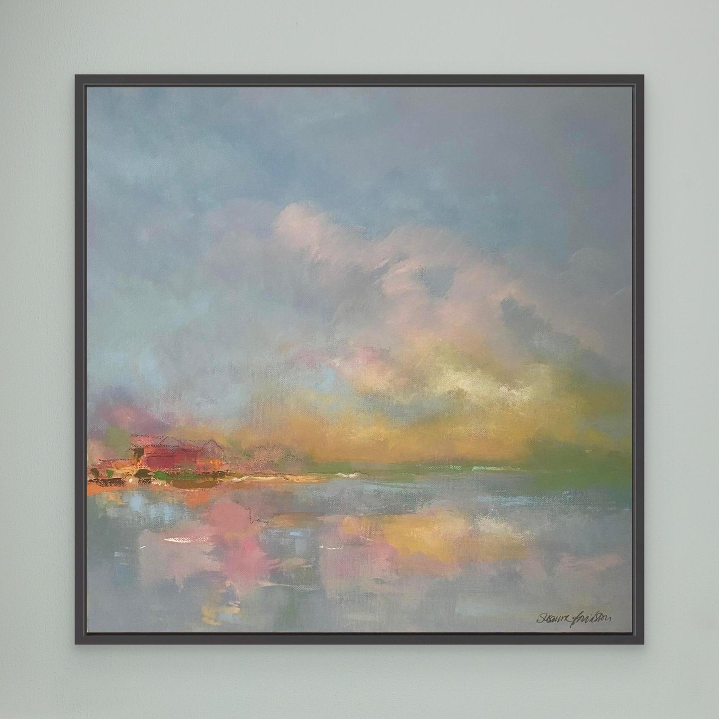 The sky make me happy - Konsttryck på Canvas