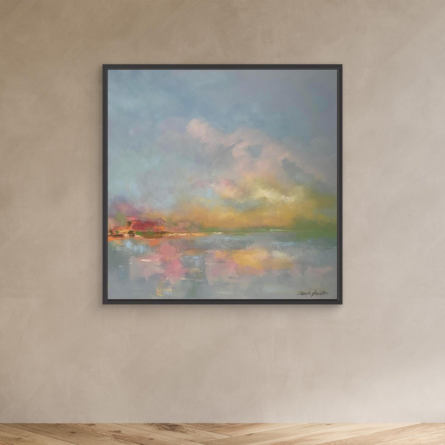 The sky make me happy - Konsttryck på Canvas