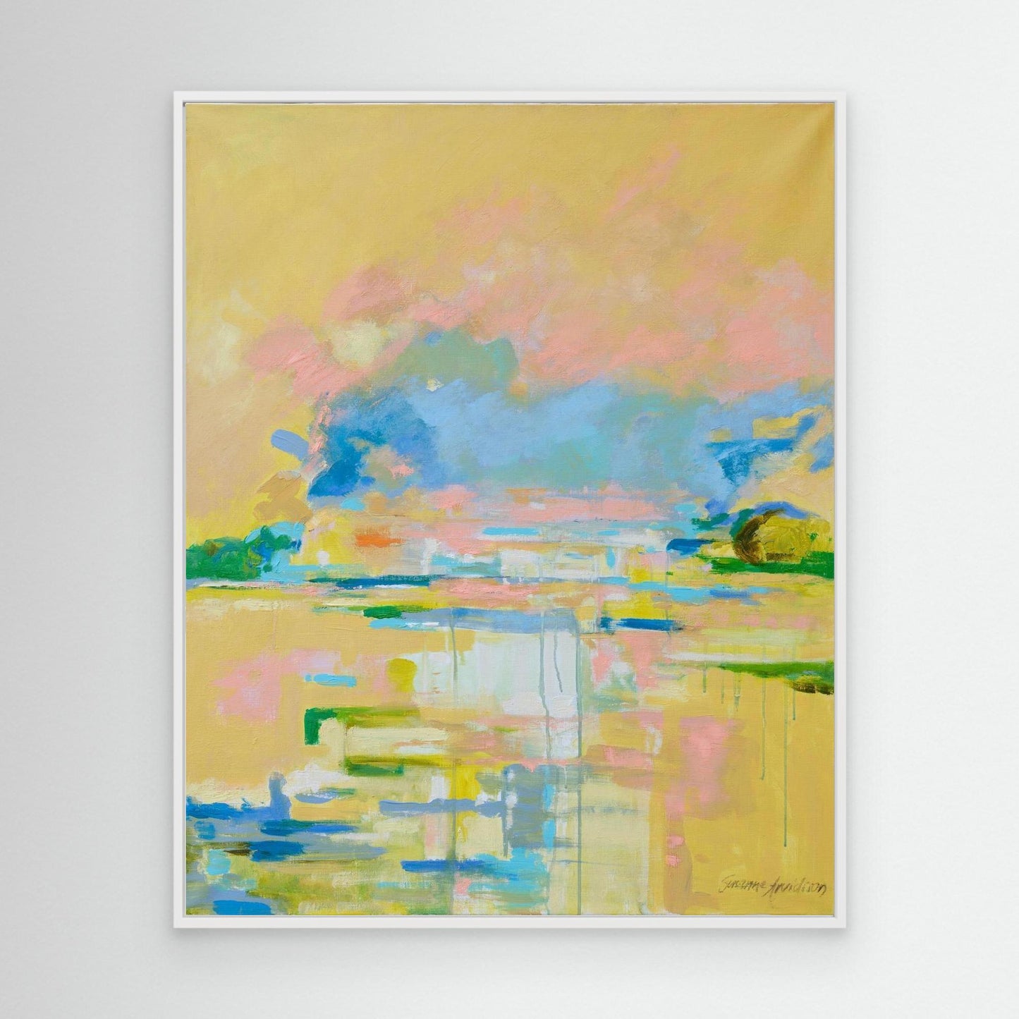 Yellow light - konsttryck på Canvasduk
