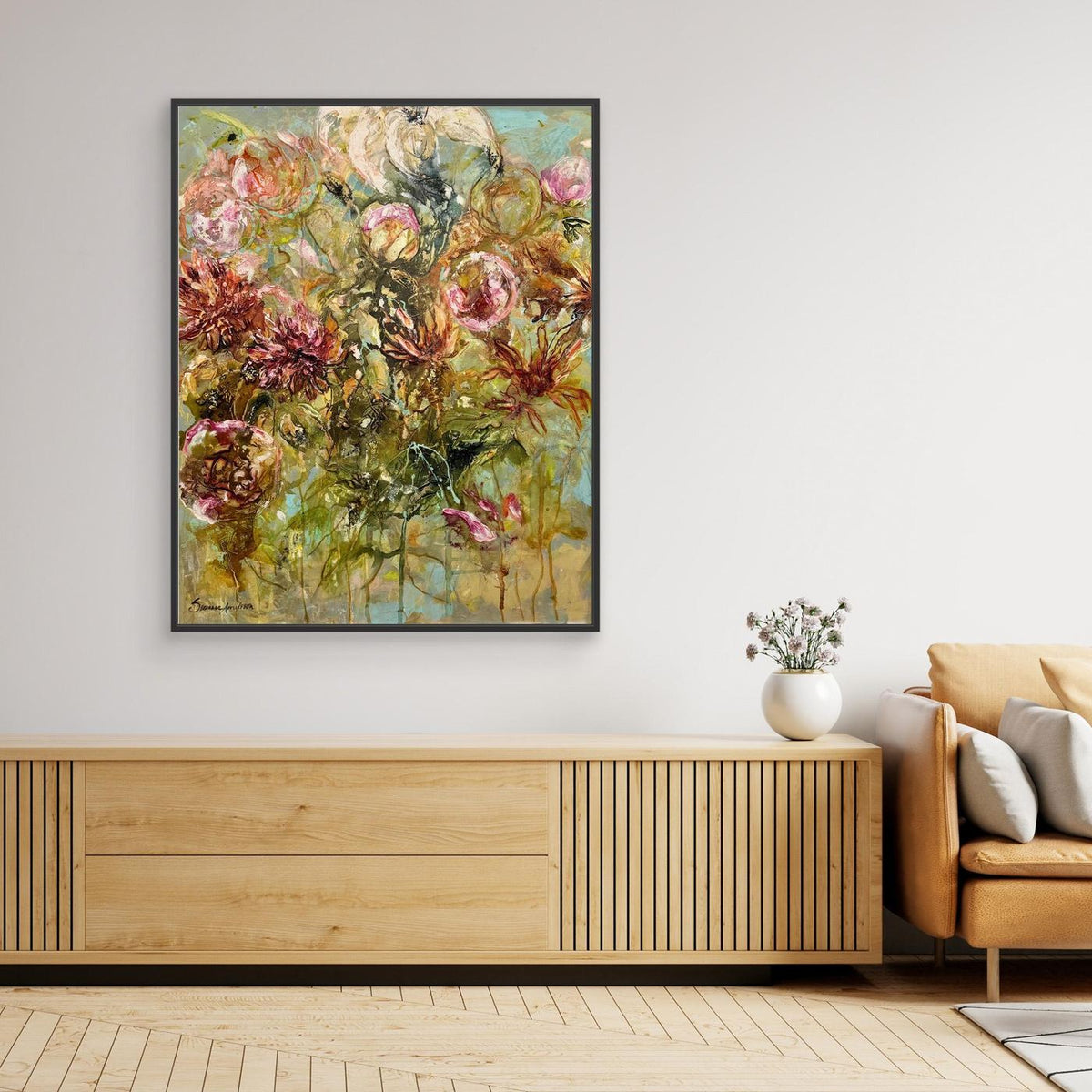 Färgglad blomstertavla | Flower – Konsttryck