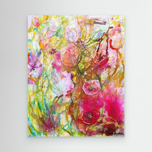 Blomstrande drömmar – tryck på canvas | konst att köpa online