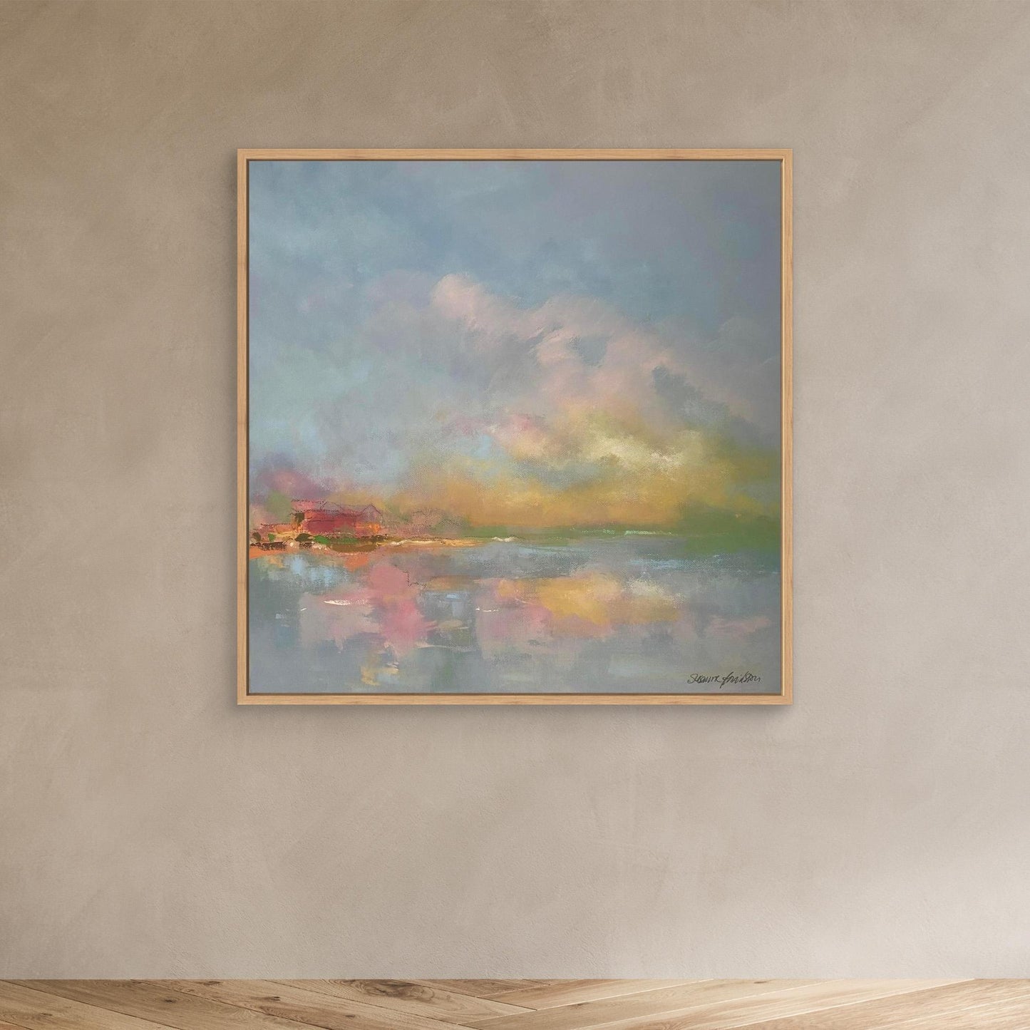 The sky make me happy - Konsttryck på Canvas