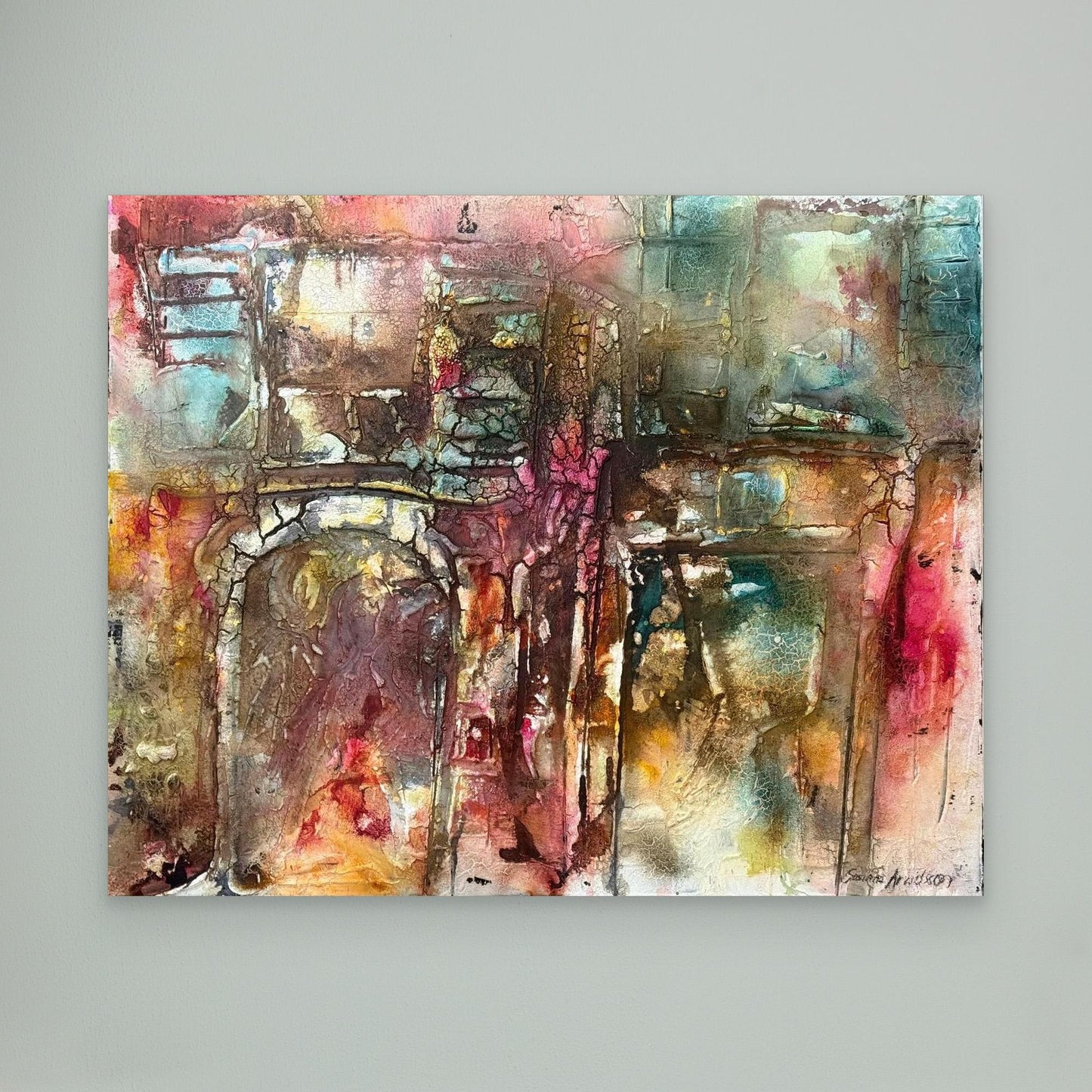 Abstrakt konst - tryck på canvas