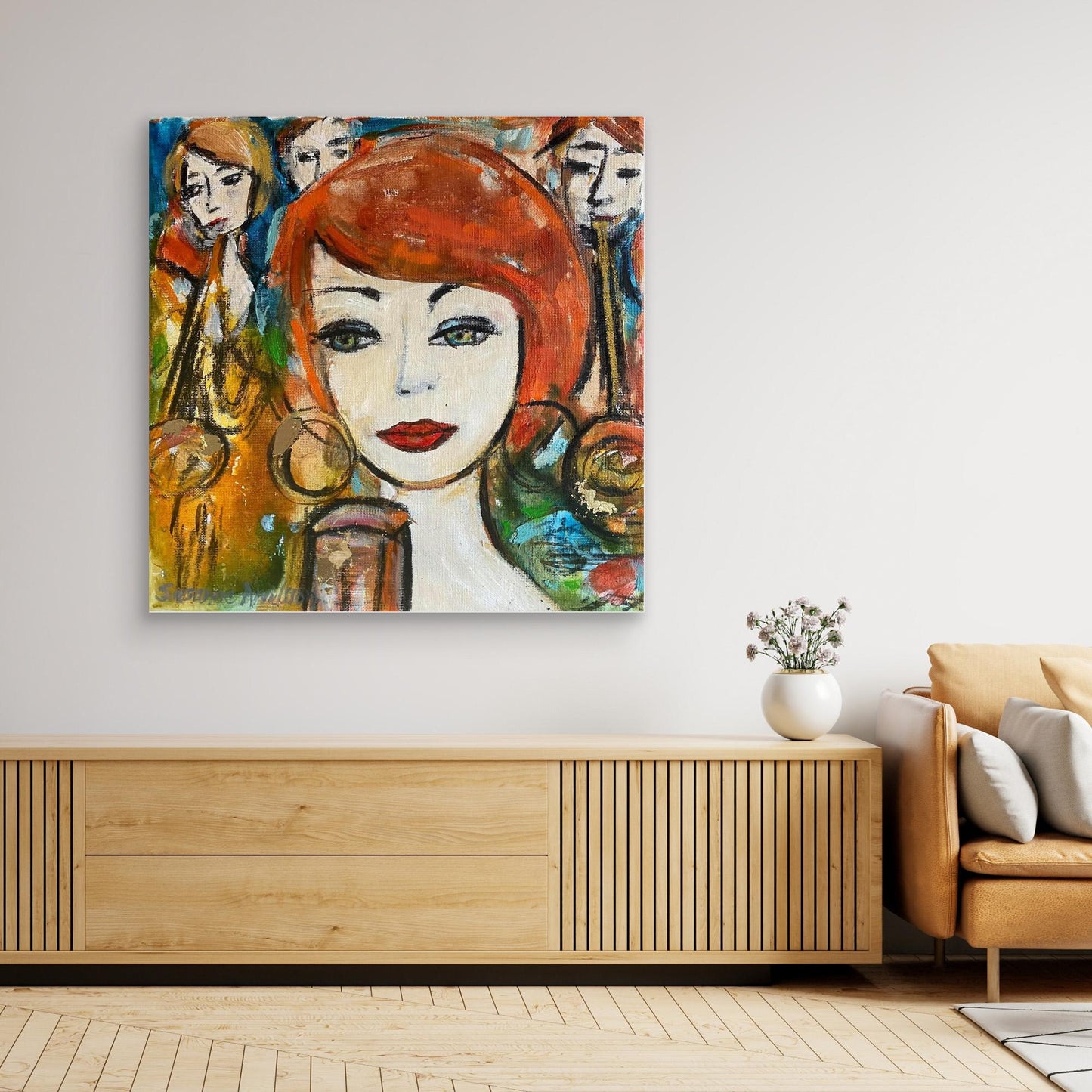 Jazzkväll på Stampen - Konsttryck på canvasduk