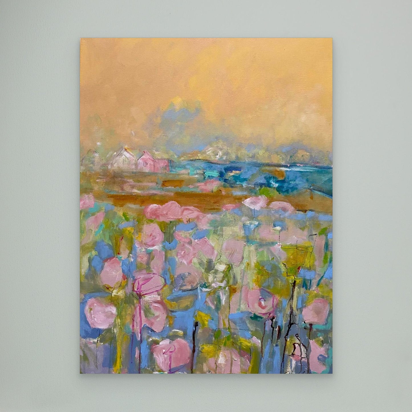 Köpa tavla - Tryck på Canvas - Pink Morning