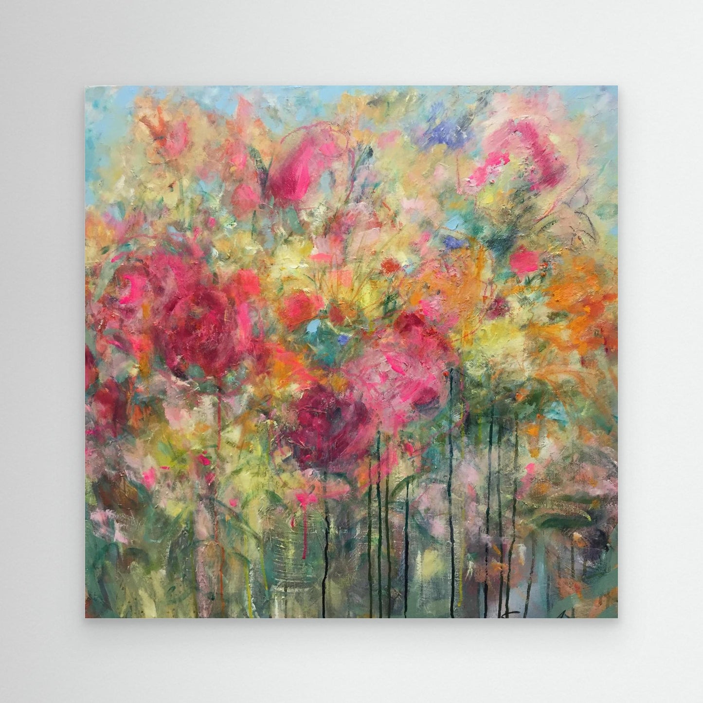 Färgsprakande konsttryck på canvas