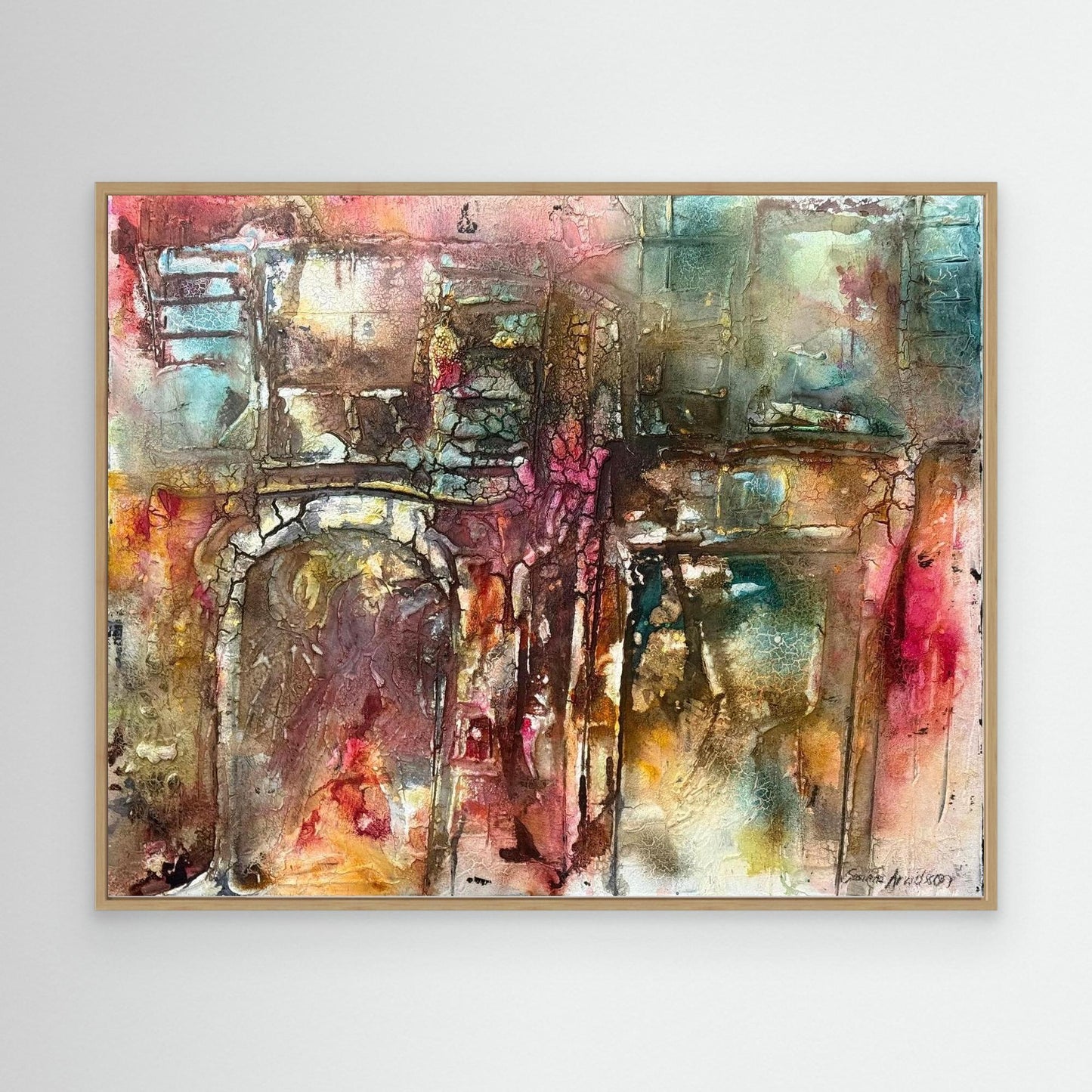 Abstrakt konst - tryck på canvas