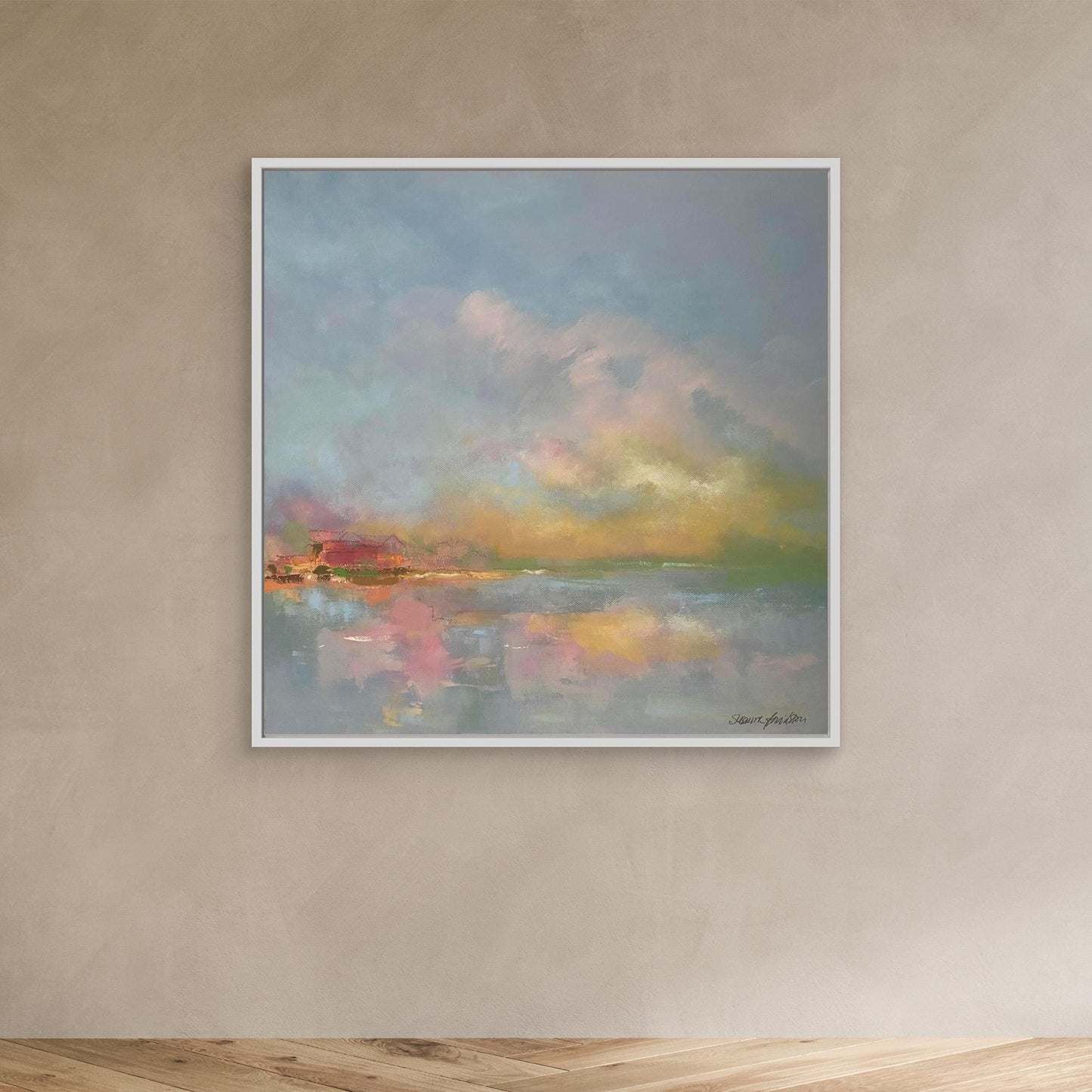 The sky make me happy - Konsttryck på Canvas