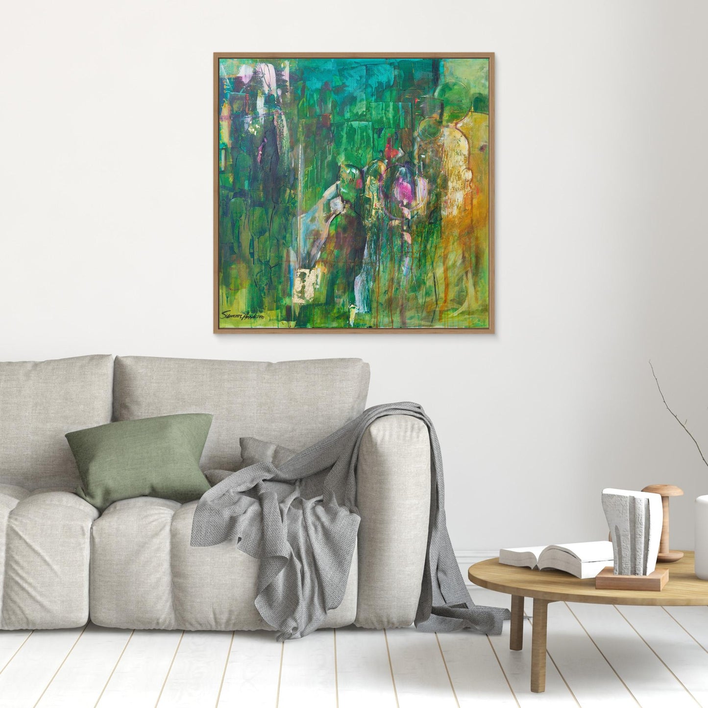 Rörelse – Abstrakt tavla - Konsttryck på Canvas