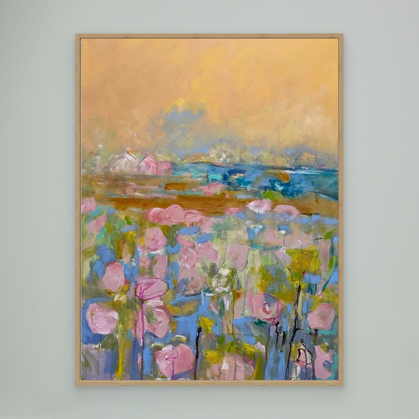 Köpa tavla - Tryck på Canvas - Pink Morning