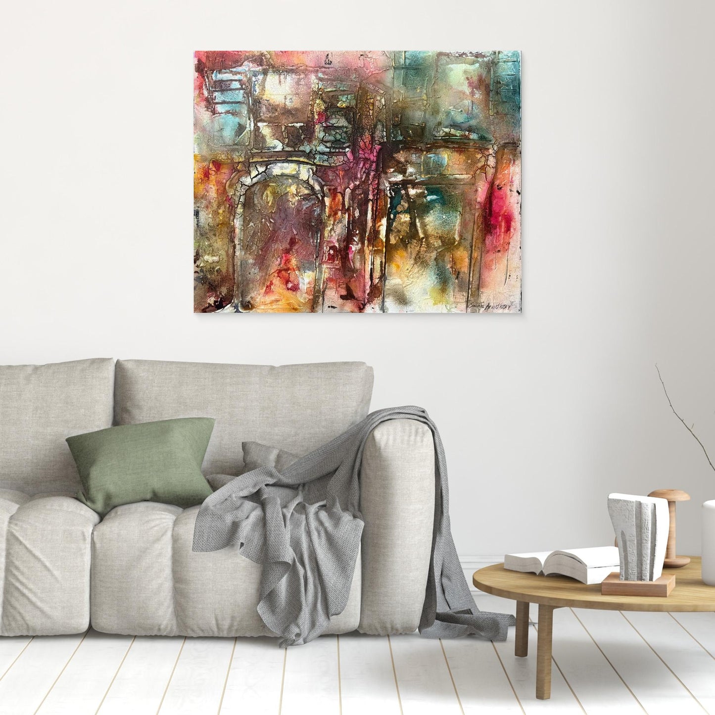 Abstrakt konst - tryck på canvas