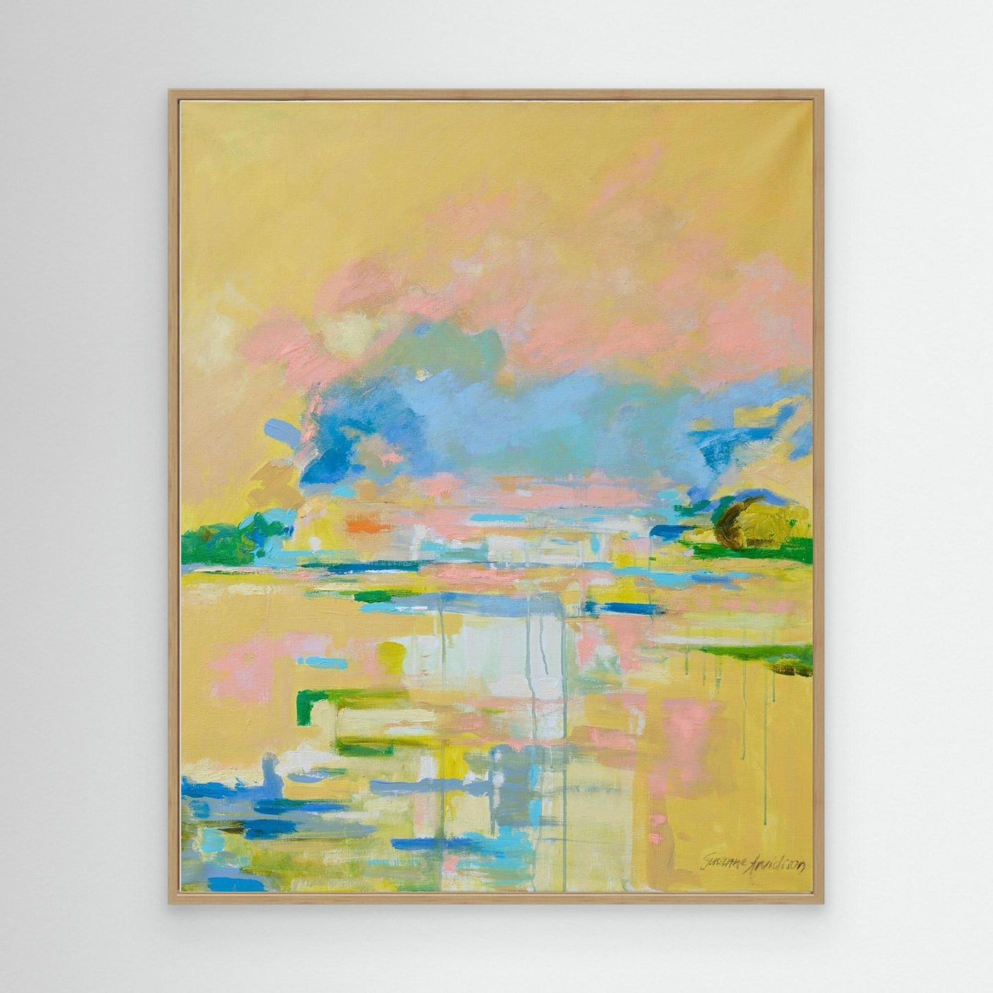 Yellow light - konsttryck på Canvasduk