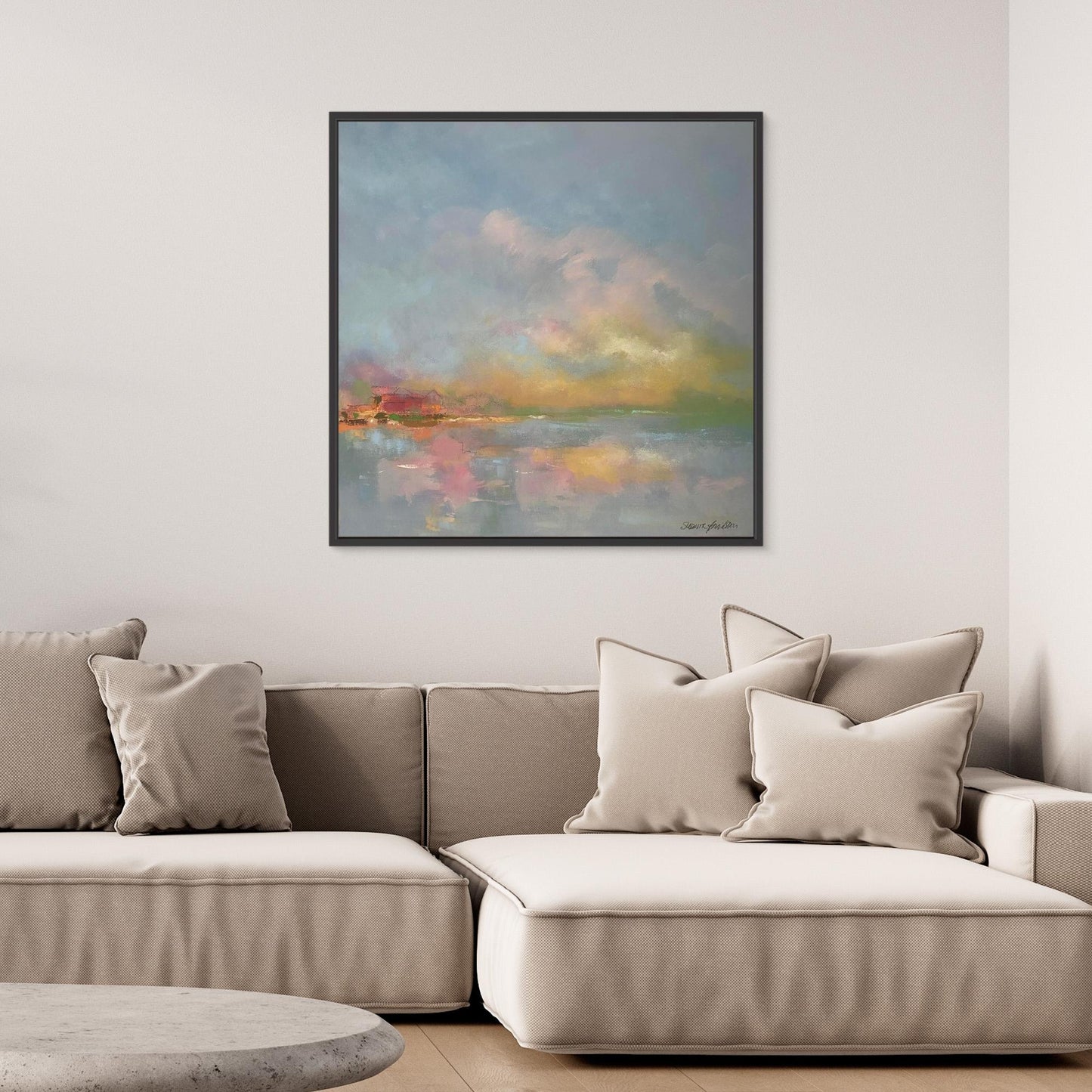 The sky make me happy - Konsttryck på Canvas