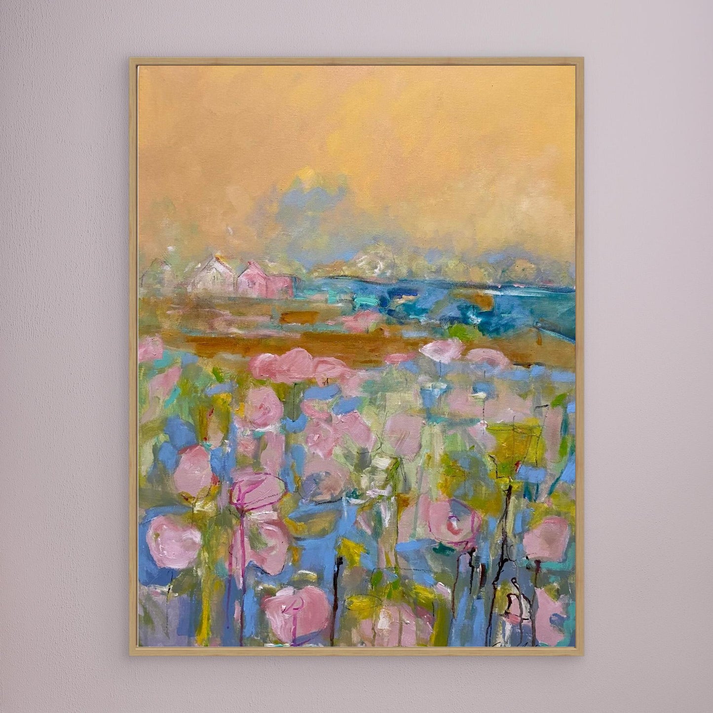 Köpa tavla - Tryck på Canvas - Pink Morning