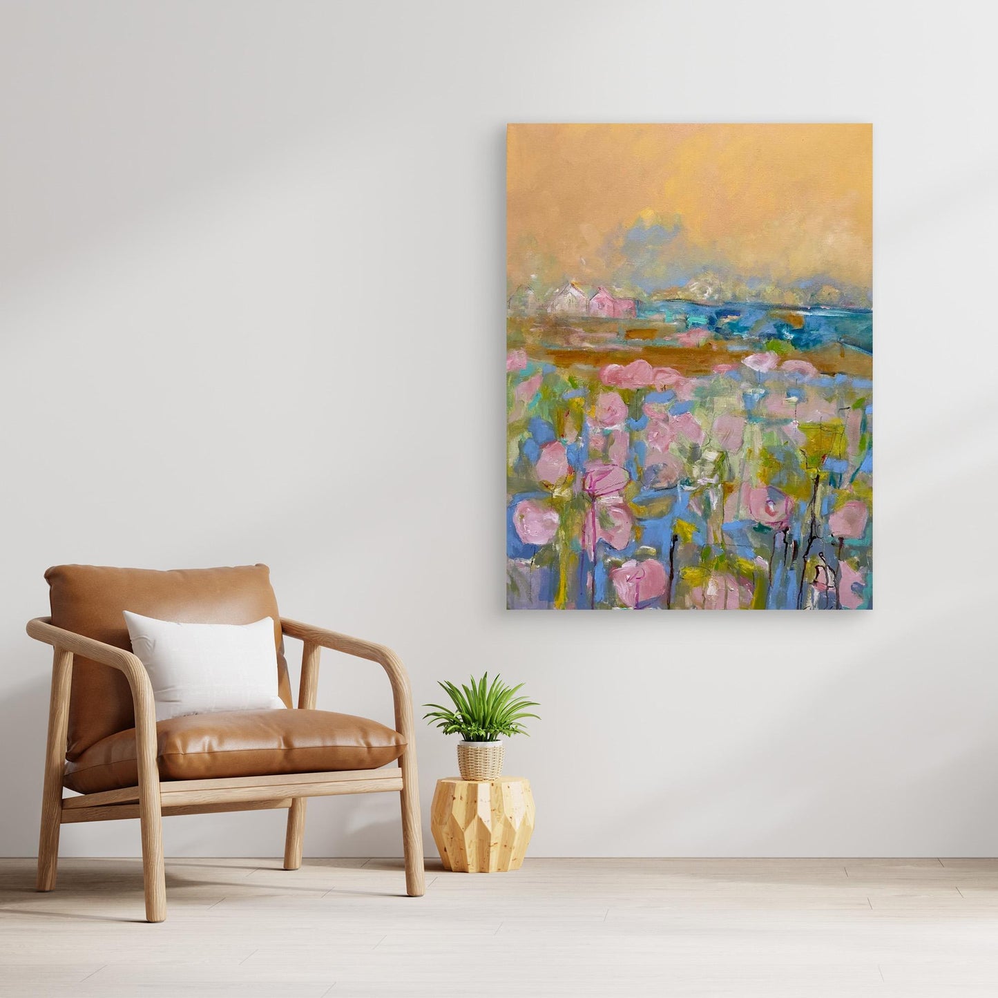 Köpa tavla - Tryck på Canvas - Pink Morning