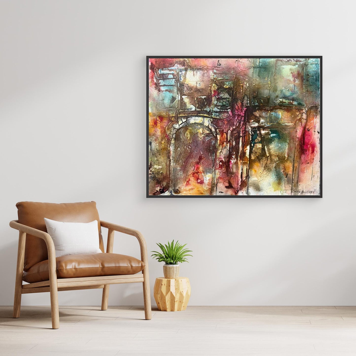 Abstrakt konst - tryck på canvas