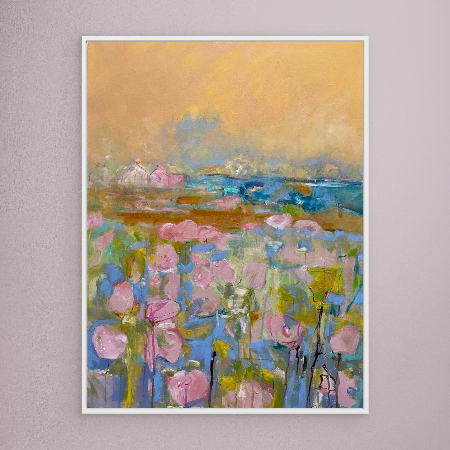 Köpa tavla - Tryck på Canvas - Pink Morning