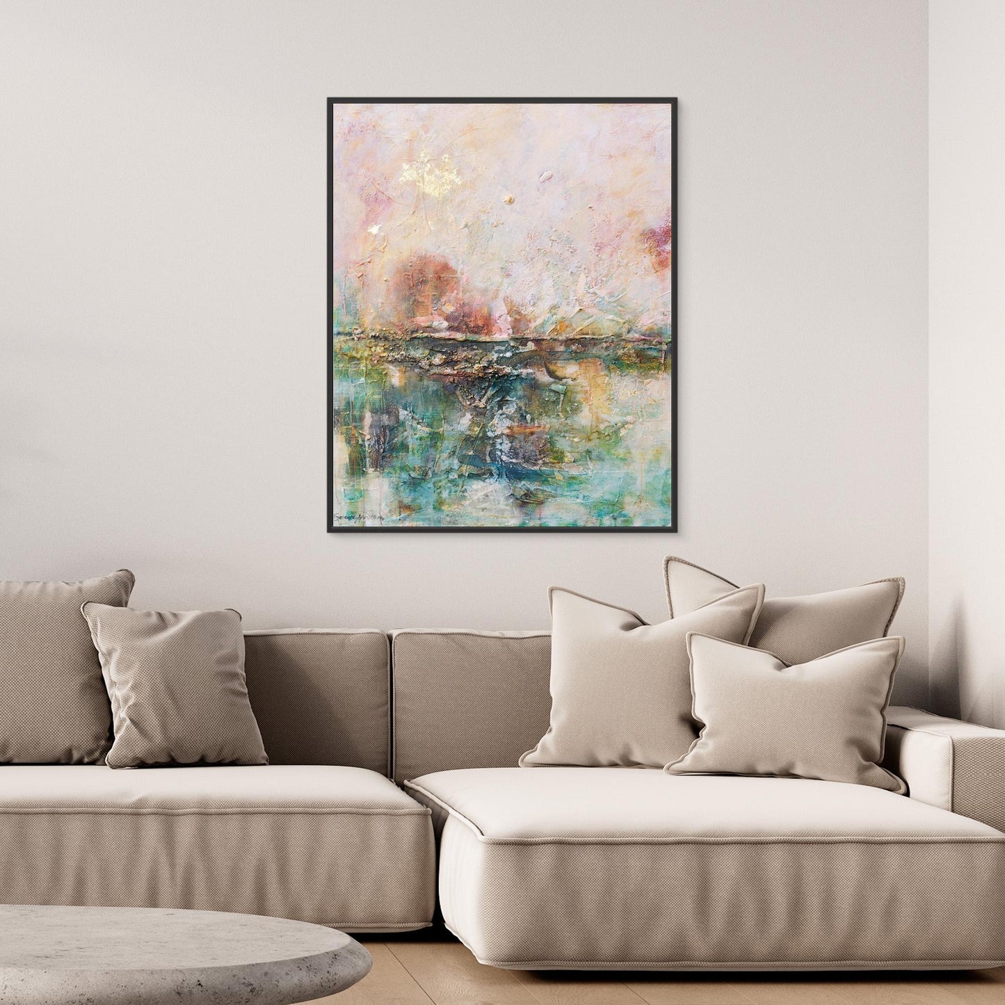 Golden Rhythms – A Journey in Color - Tryck på Canvas