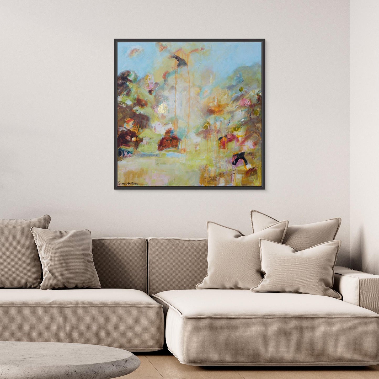 Abstrakt Landskap - Böljande Vyer - Tryck på Canvas