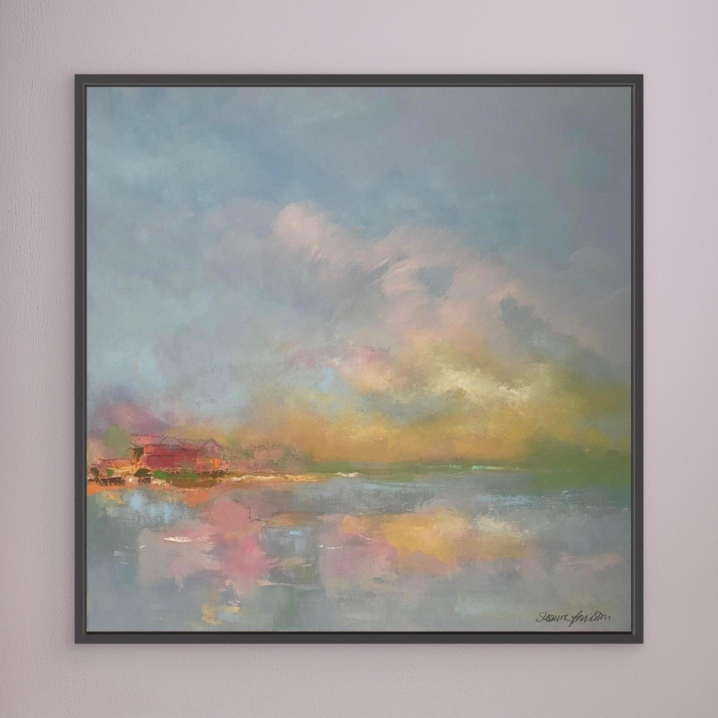 The sky make me happy - Konsttryck på Canvas