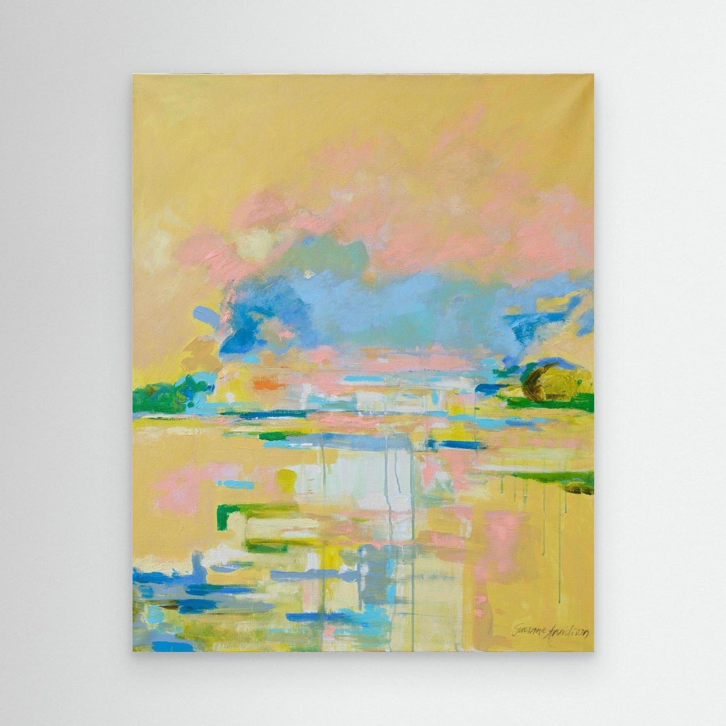 Yellow light - konsttryck på Canvasduk